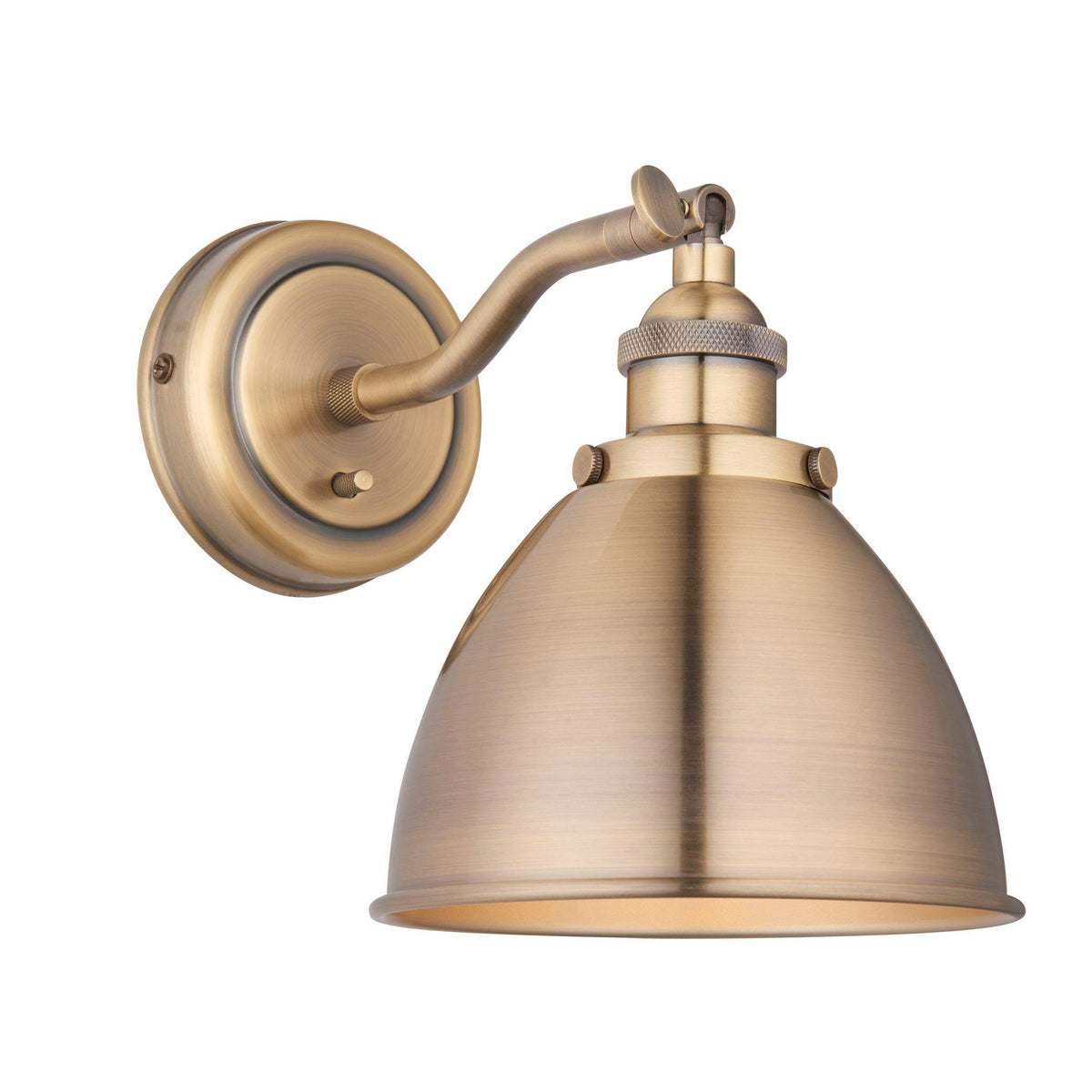 Endon Franklin Brass Wall Light - Brass Shade-OB-180926