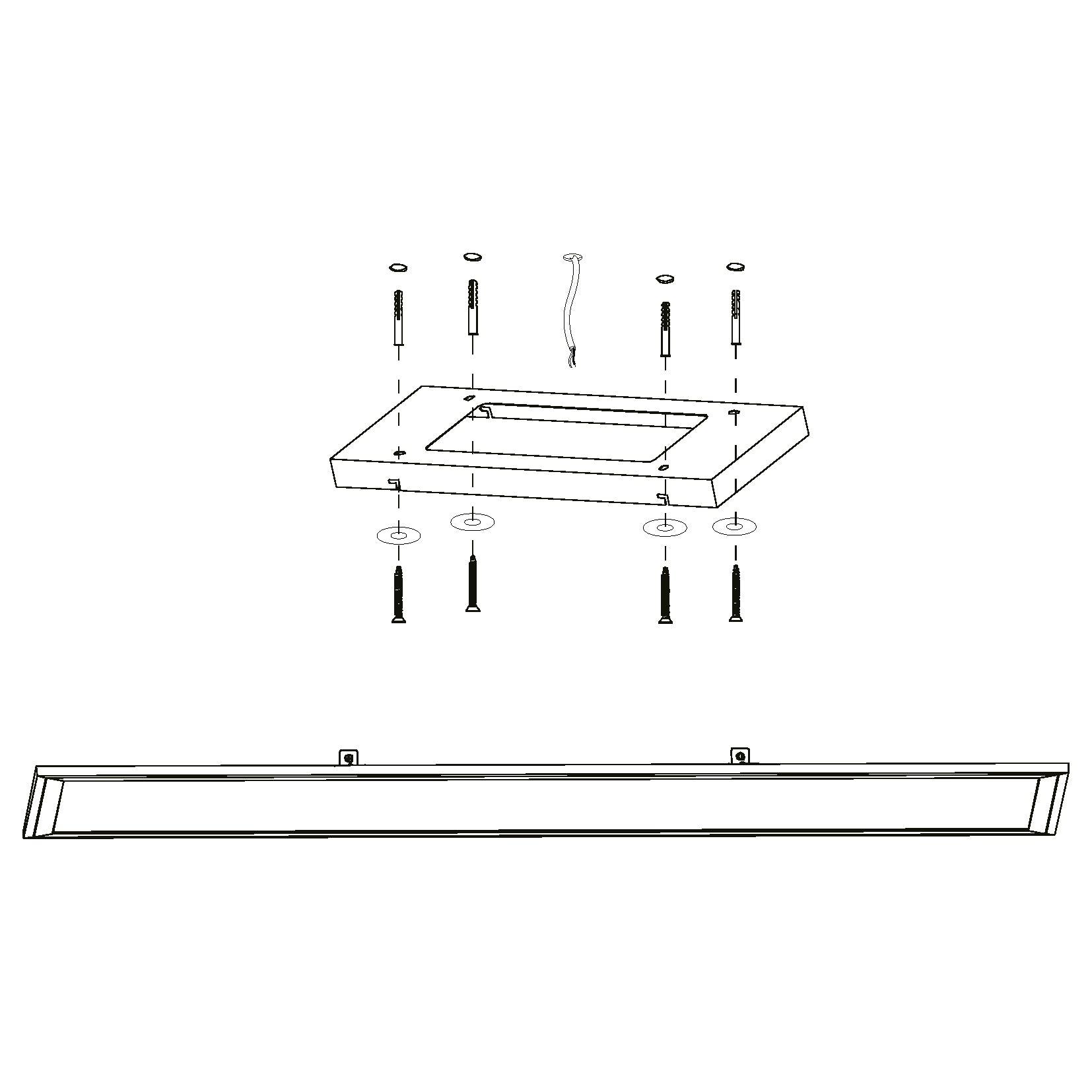 eglo salobrena b white led panel flush ceiling light bedroom lighting 