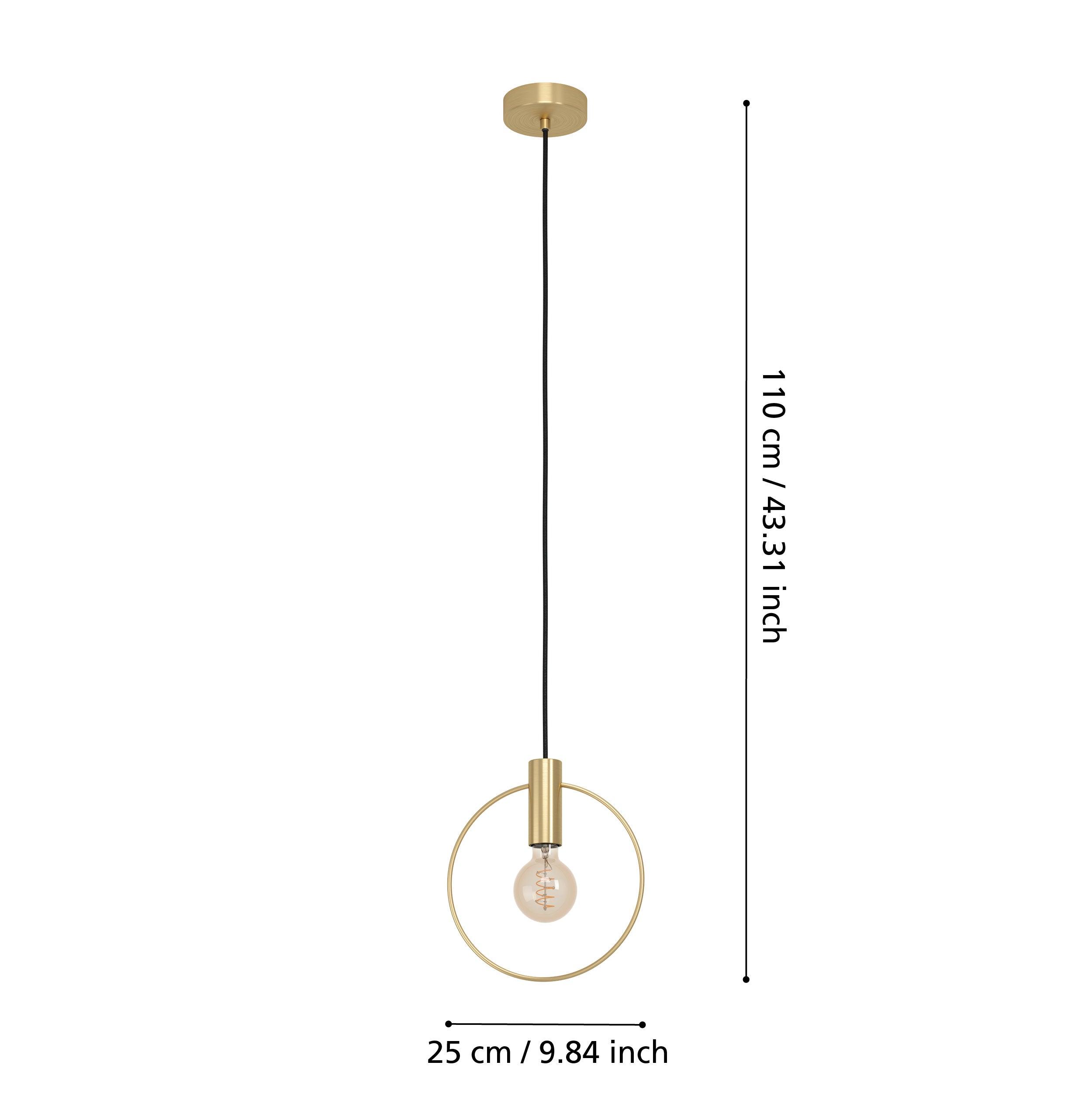 eglo manizales brass hoop ceiling pendant kitchen lighting 