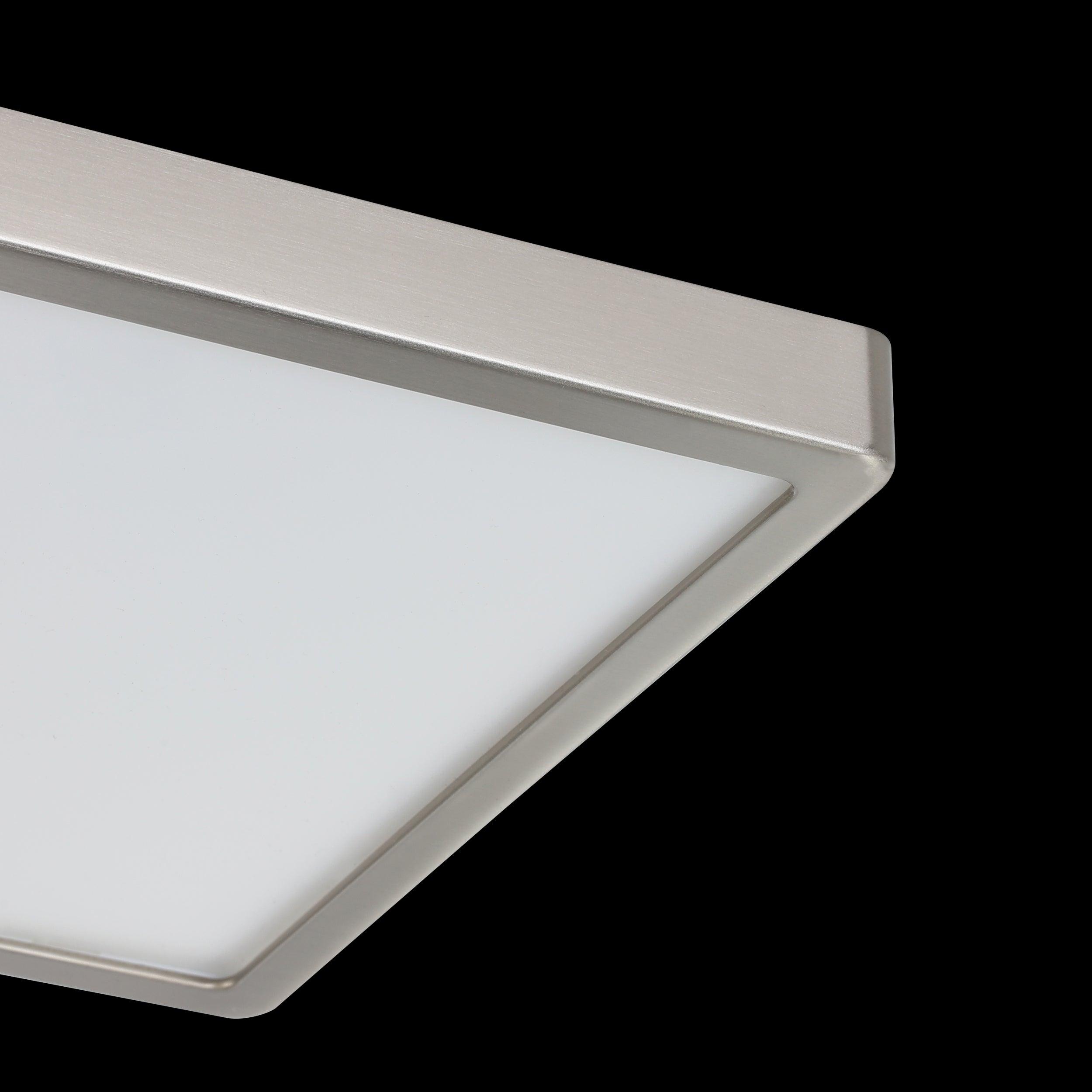 eglo connect fueva z smart led nickel square flush ceiling light hallway lighting 