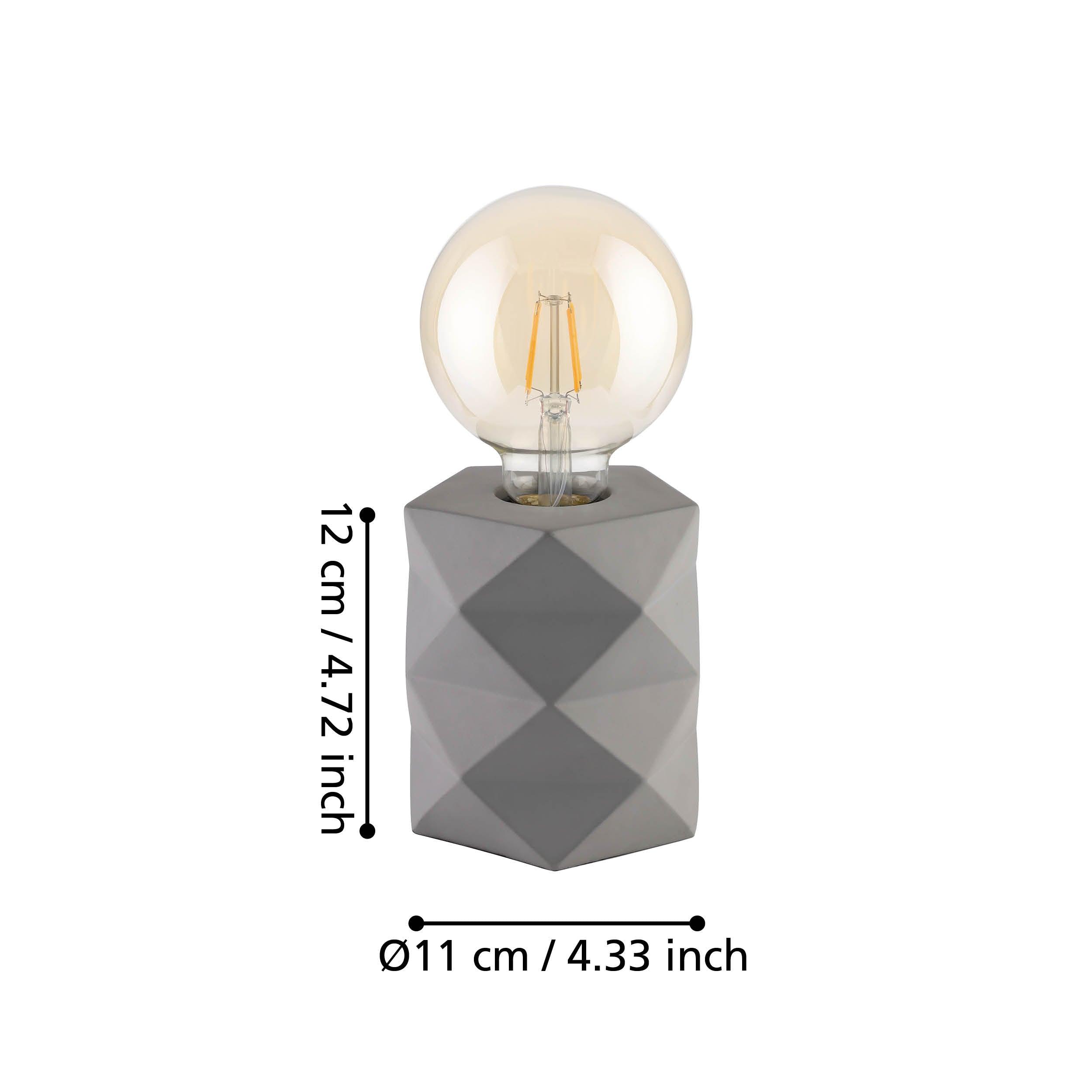 eglo swarby grey cement finish table lamp kitchen lighting 