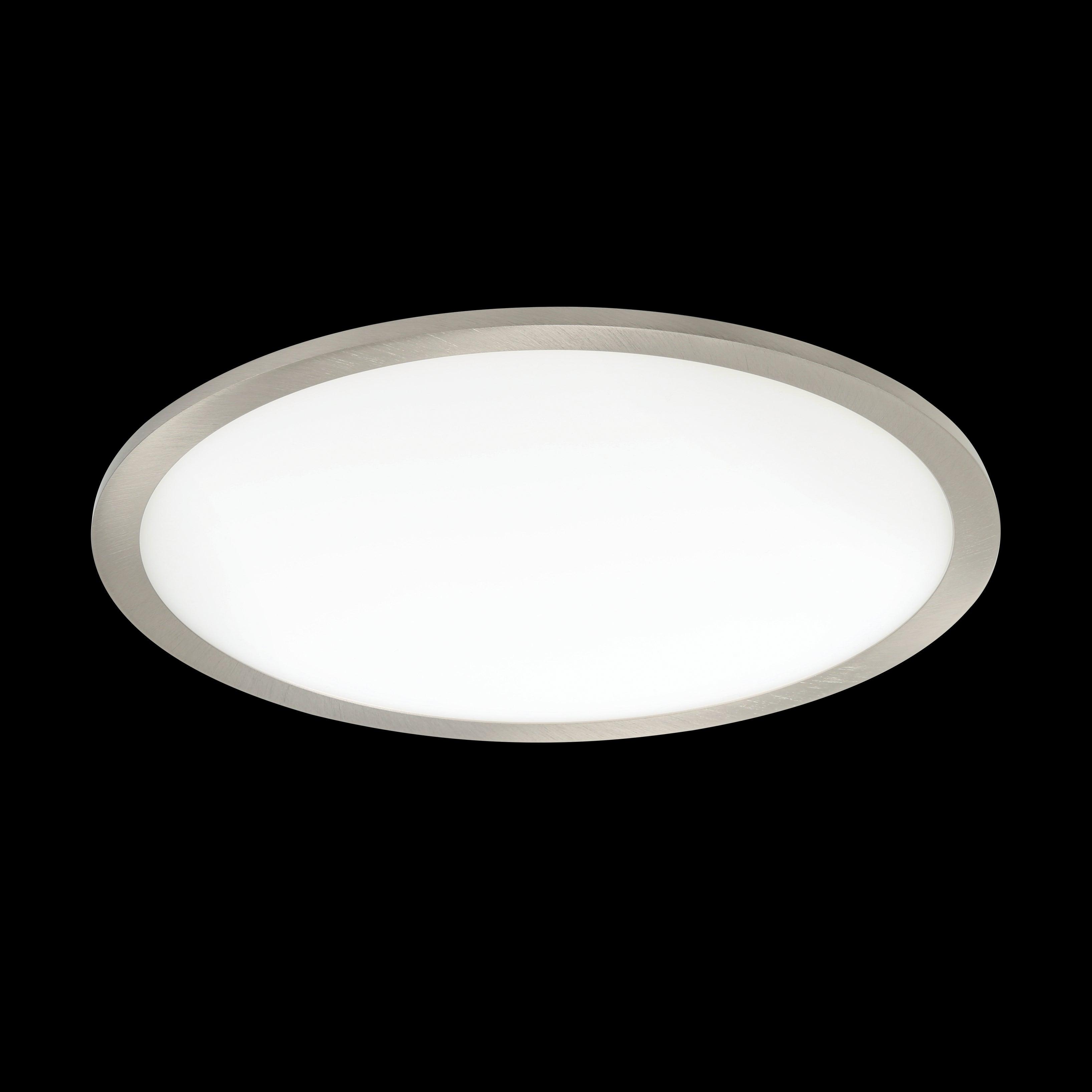 eglo fueva flex nickel led recessed ceiling light warm white living room image