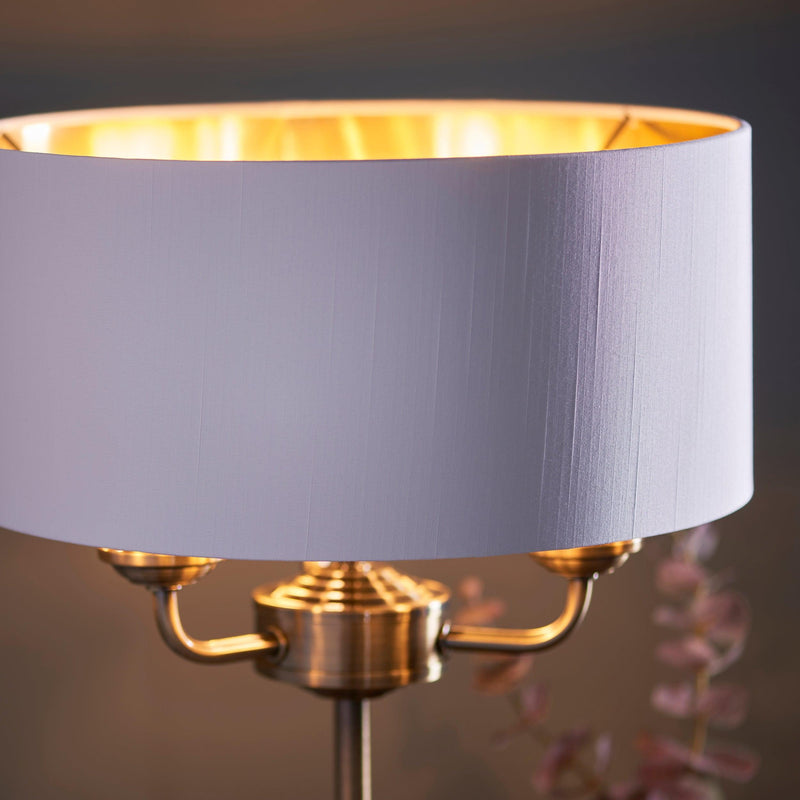 Endon Highclere 3 Brass Finish Light Table Lamp