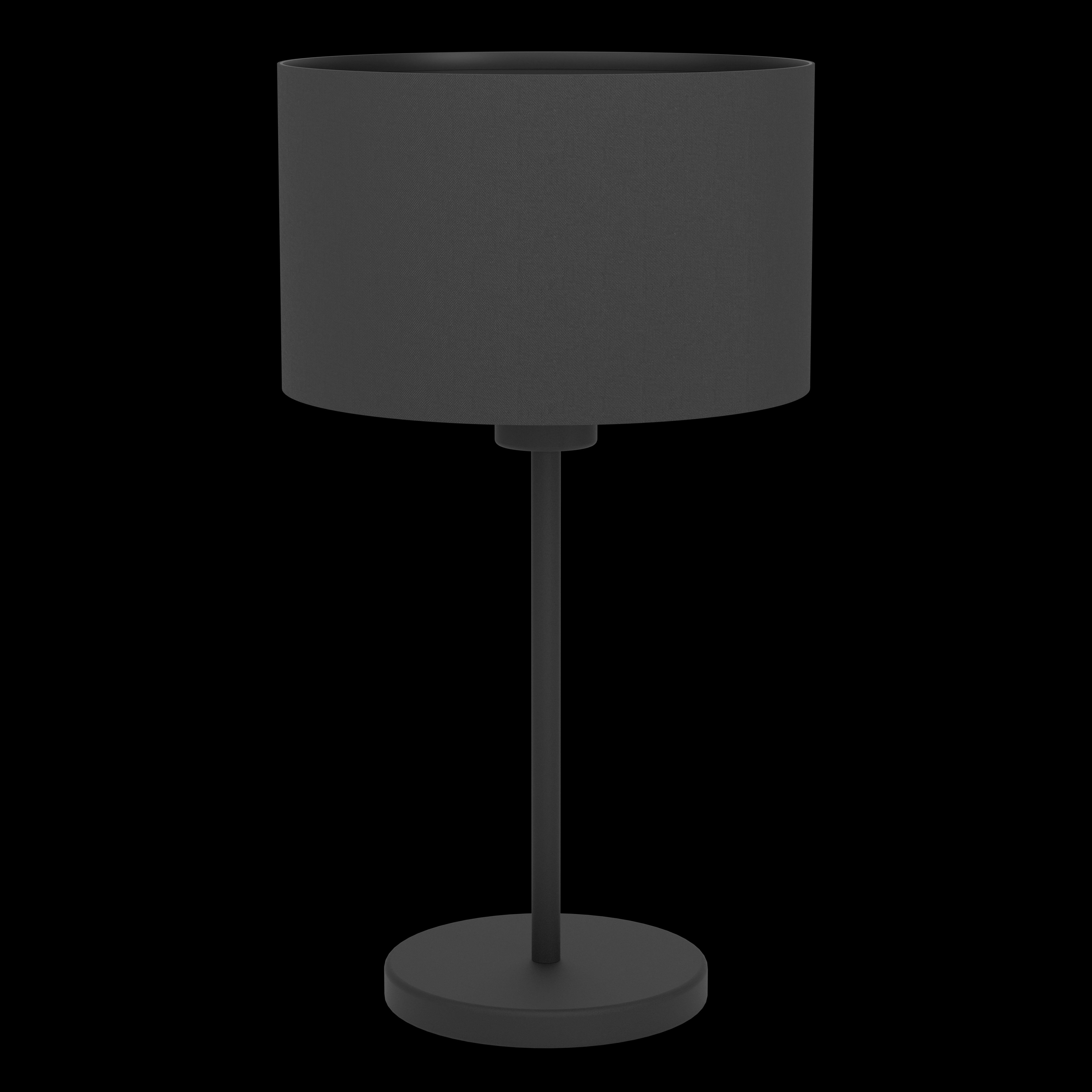 eglo maserlo 1 black table lamp fabric shade hallway lighting 