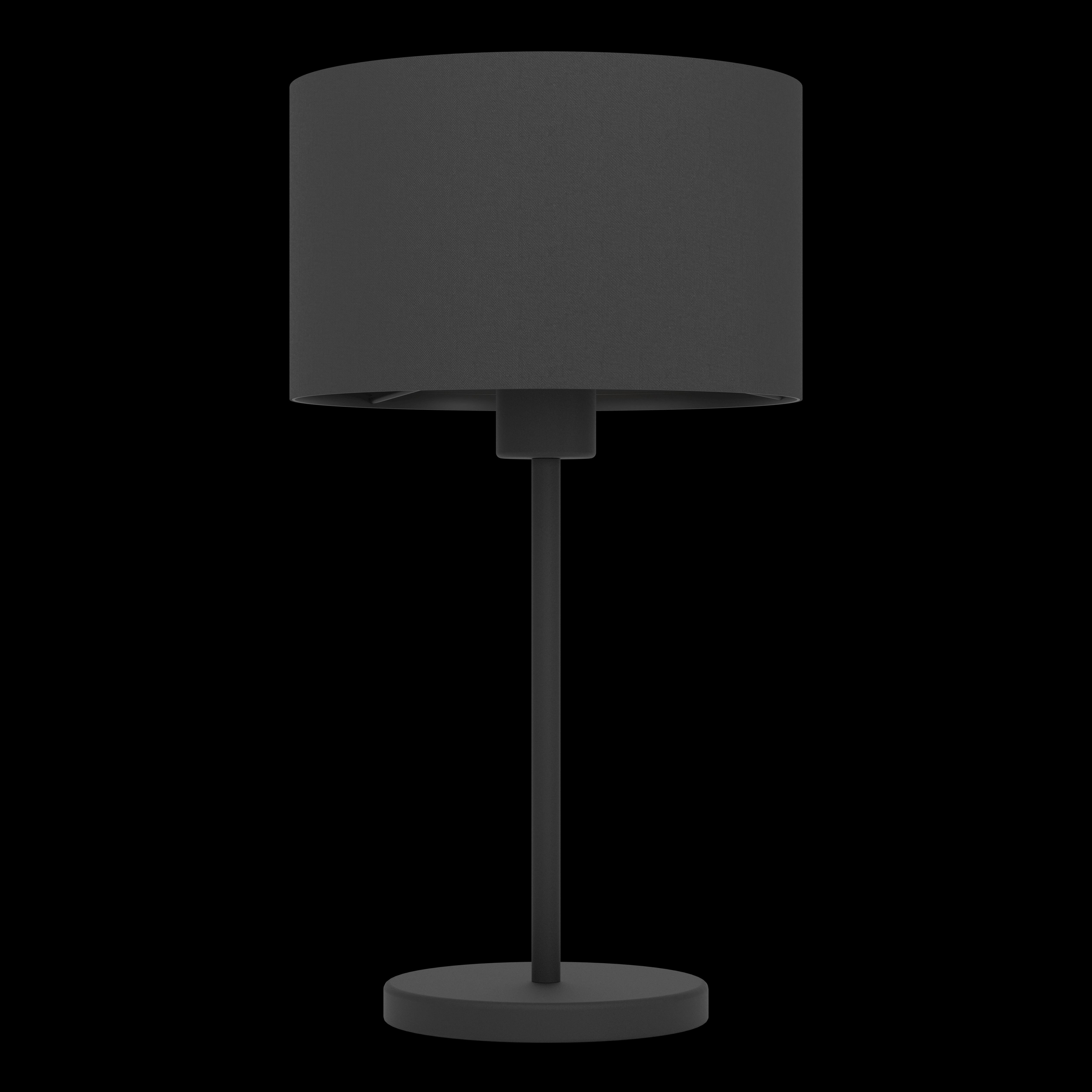 eglo maserlo 1 black table lamp fabric shade living room image
