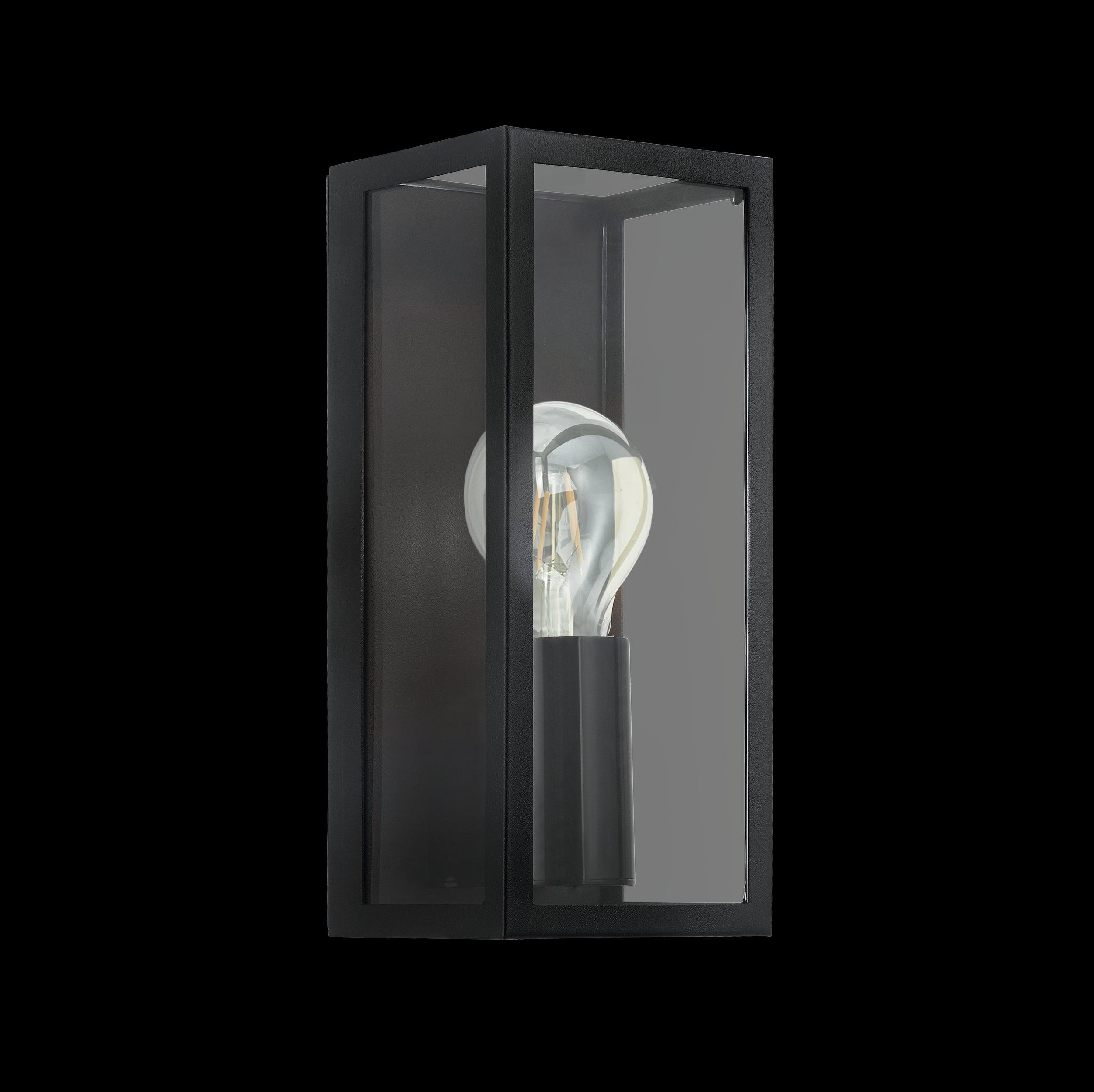 eglo amezola black bathroom wall light ip44 kitchen lighting 
