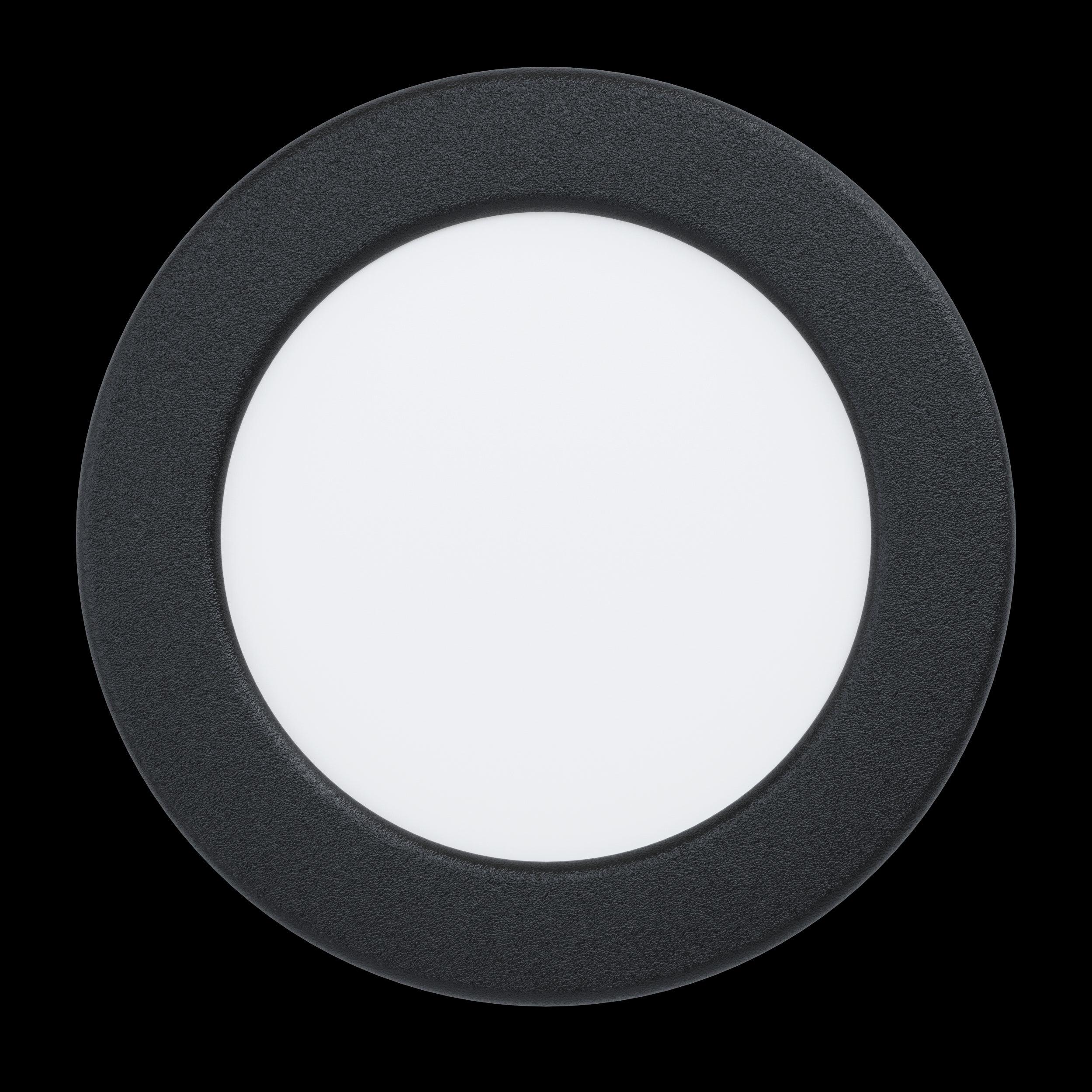 eglo fueva 5 black cool white led recessed light 11 7cm living room image