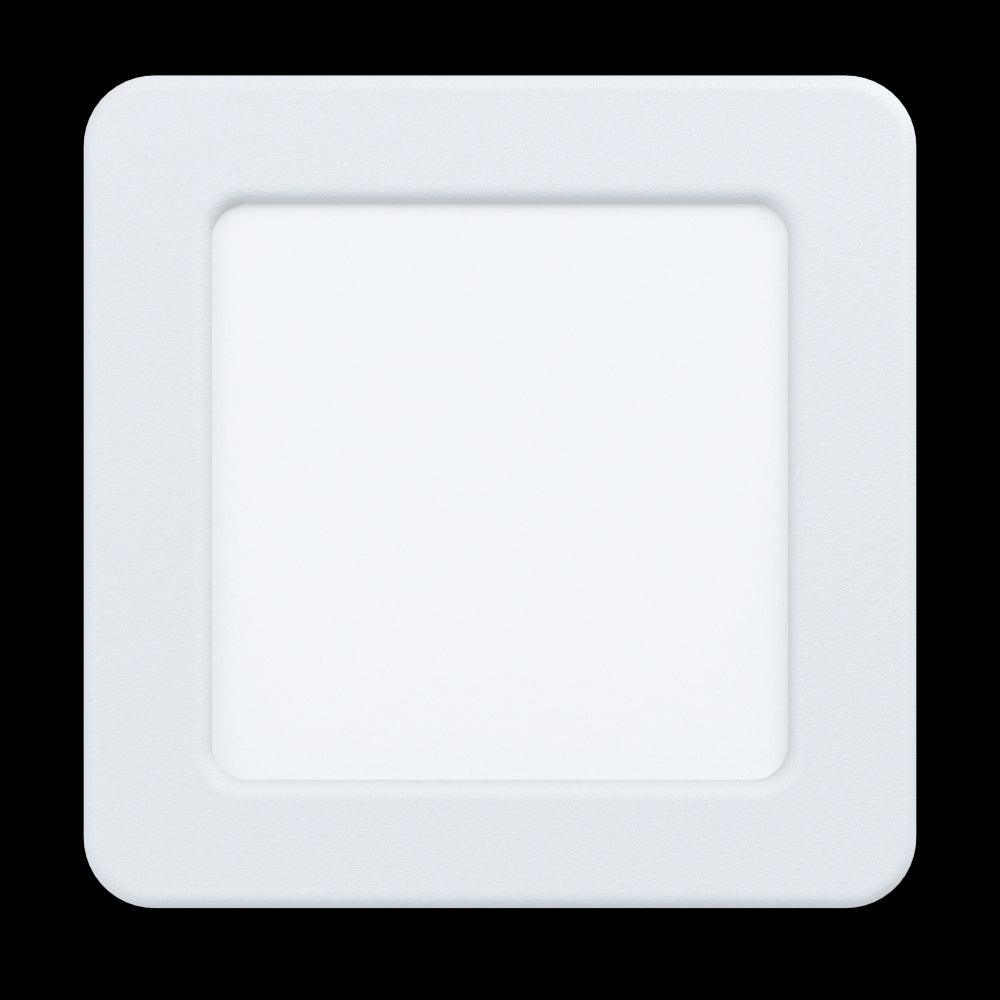 eglo fueva 5 white led square recessed ceiling light 11 7cm living room image