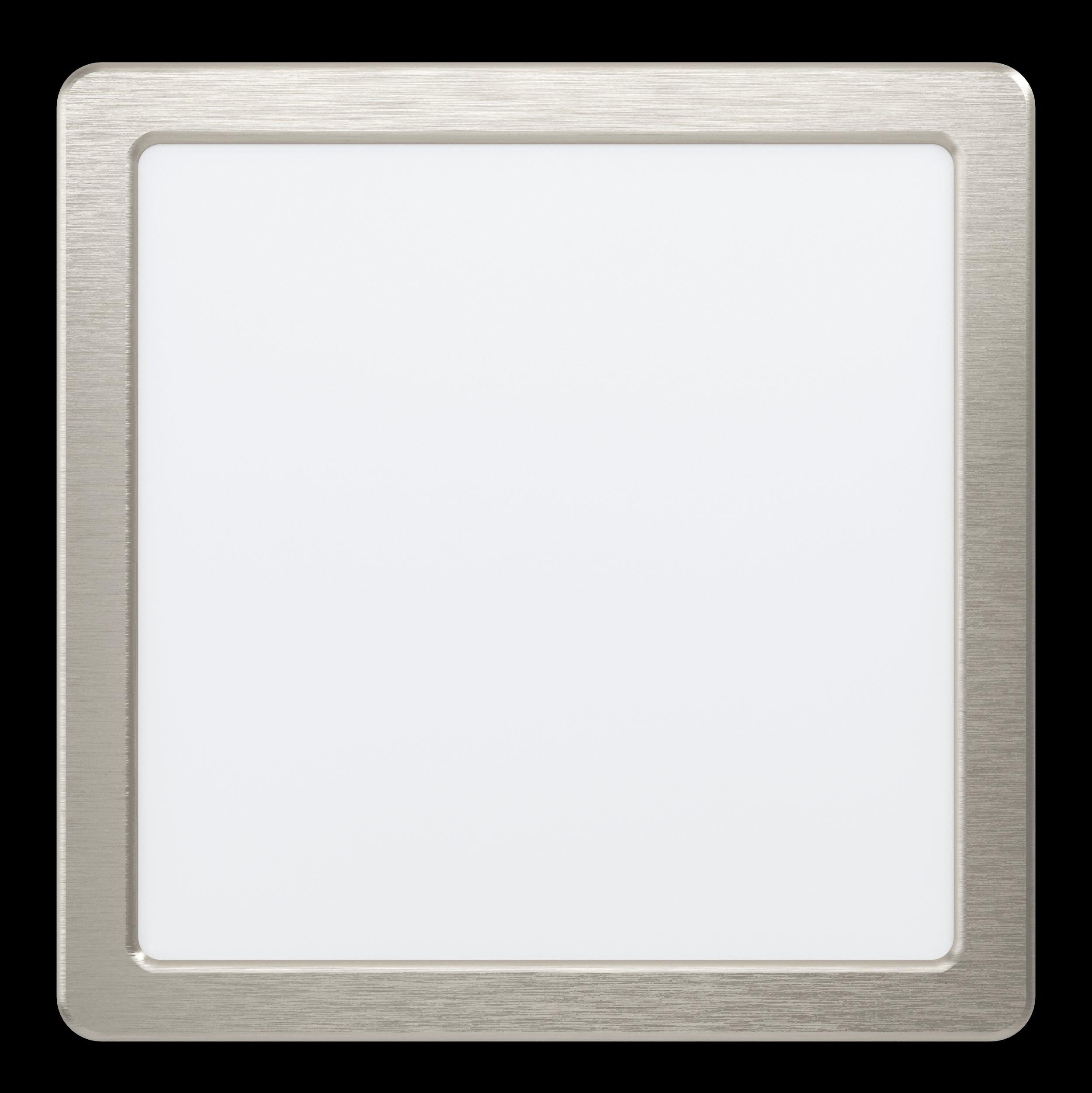 eglo fueva 5 nickel led square recessed ceiling light 21 6cm