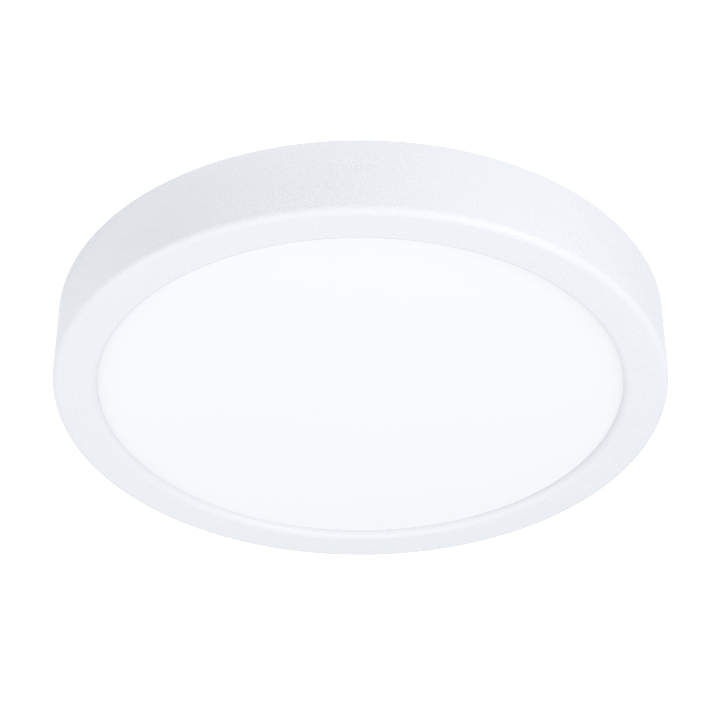 eglo fueva 5 led white flush ceiling light 21cm living room image