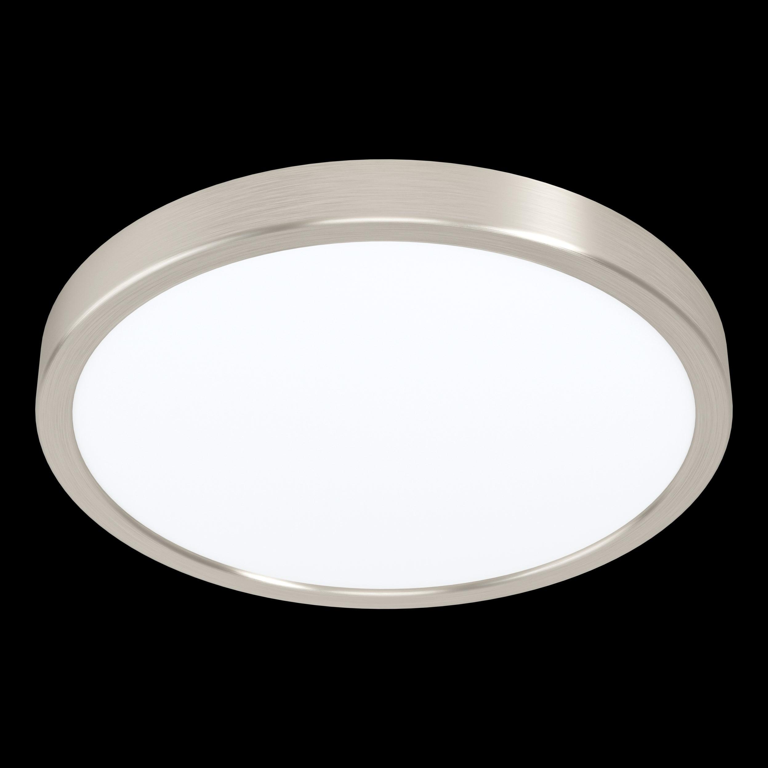 eglo fueva 5 led nickel flush ceiling light 28 5cm living room image