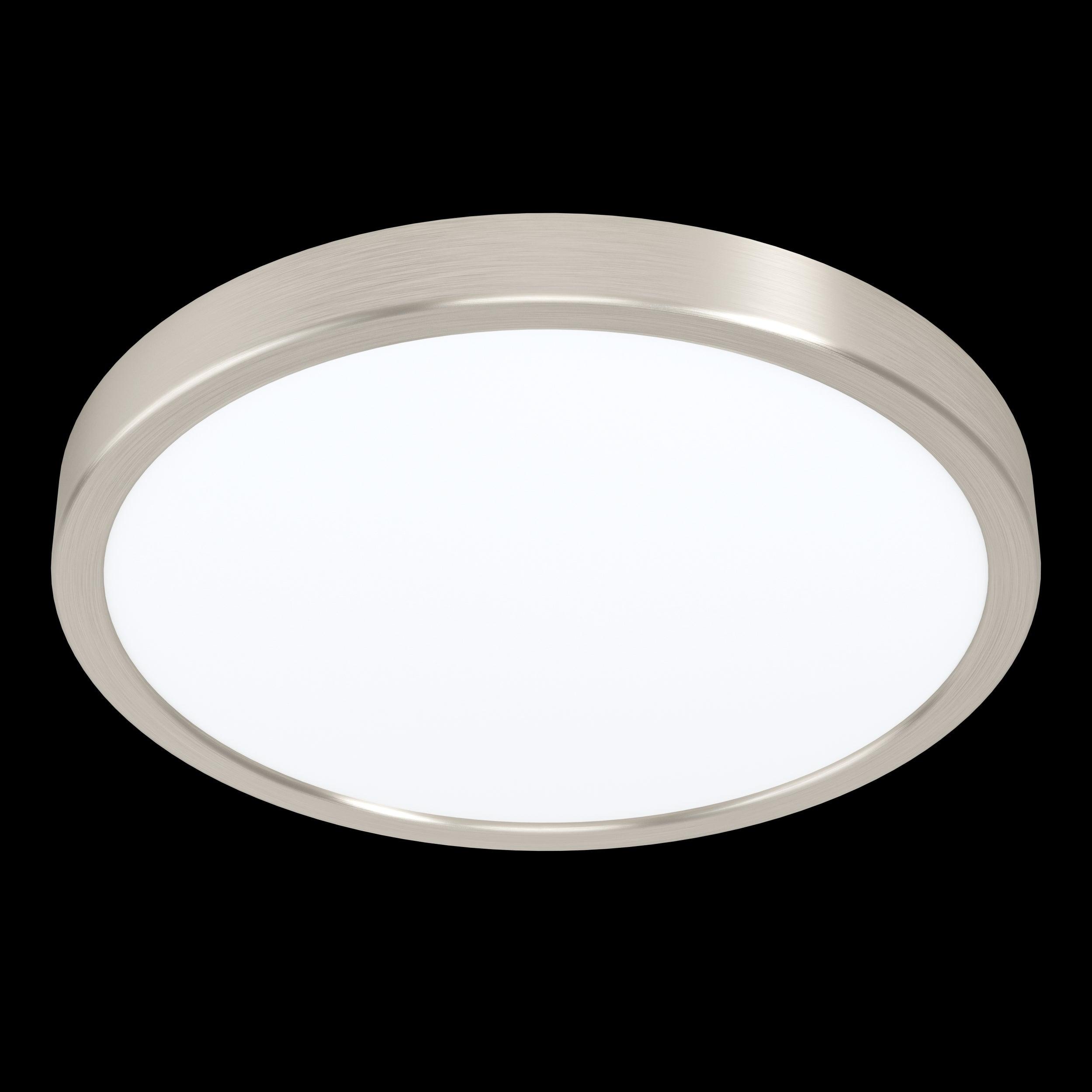 eglo fueva 5 led nickel flush cool white ceiling light 28 5cm living room image