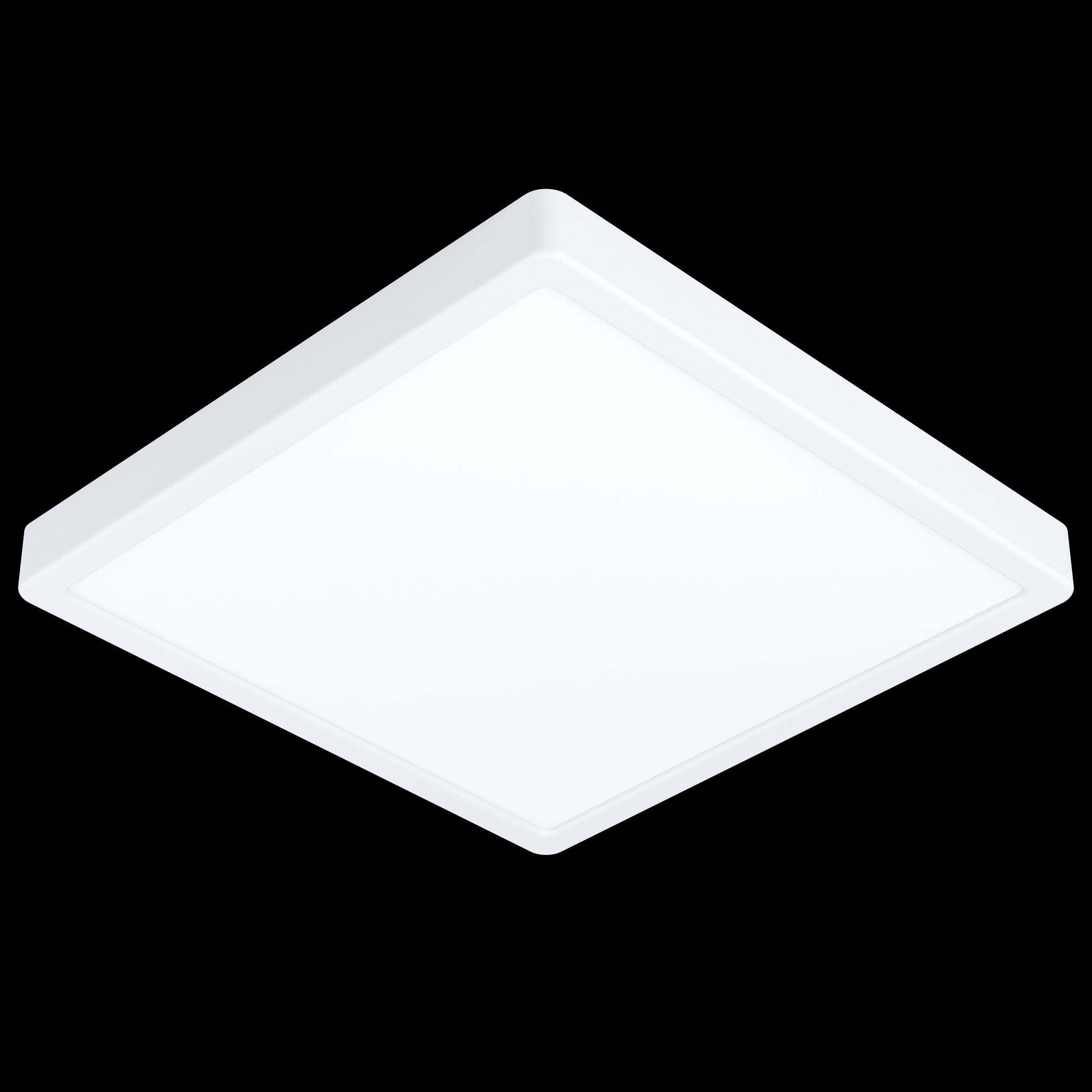 eglo fueva 5 led white square cool white flush 28 5cm living room image