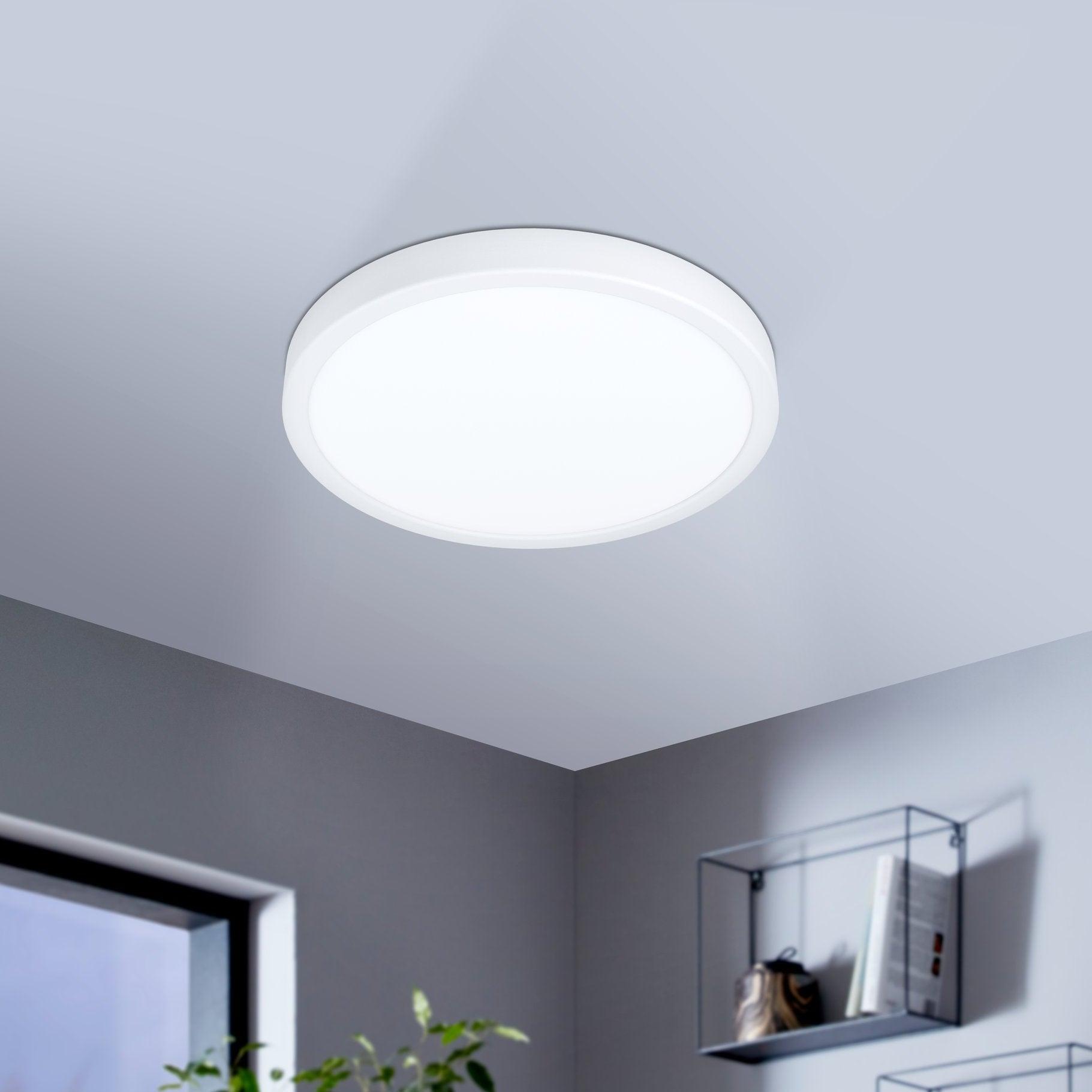 eglo fueva 5 led white bathroom ceiling flush ip44 living room image