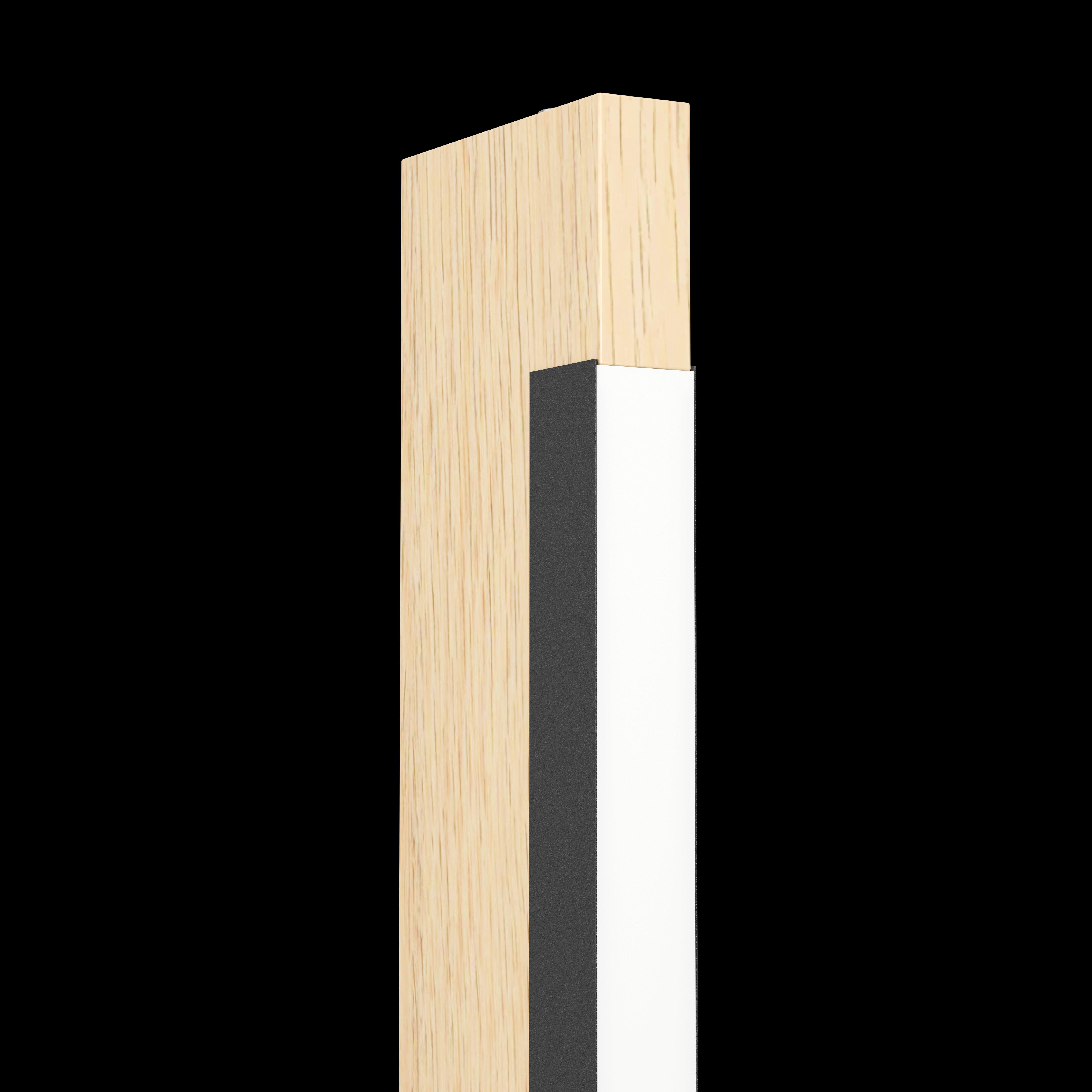 eglo camacho led touch black wooden table lamp Hallway Lighting Close up