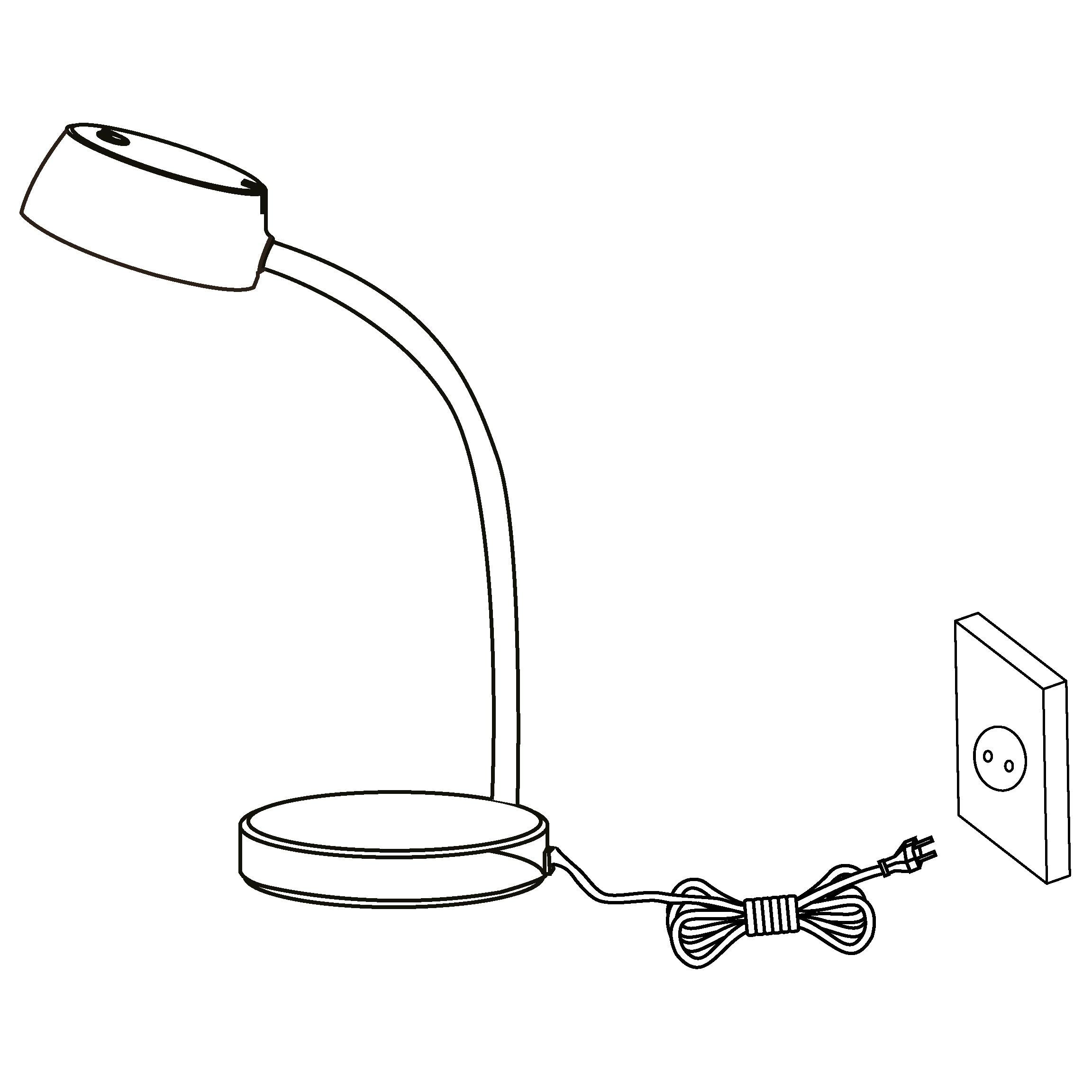 eglo cabales black led desk lamp kitchen lighting 
