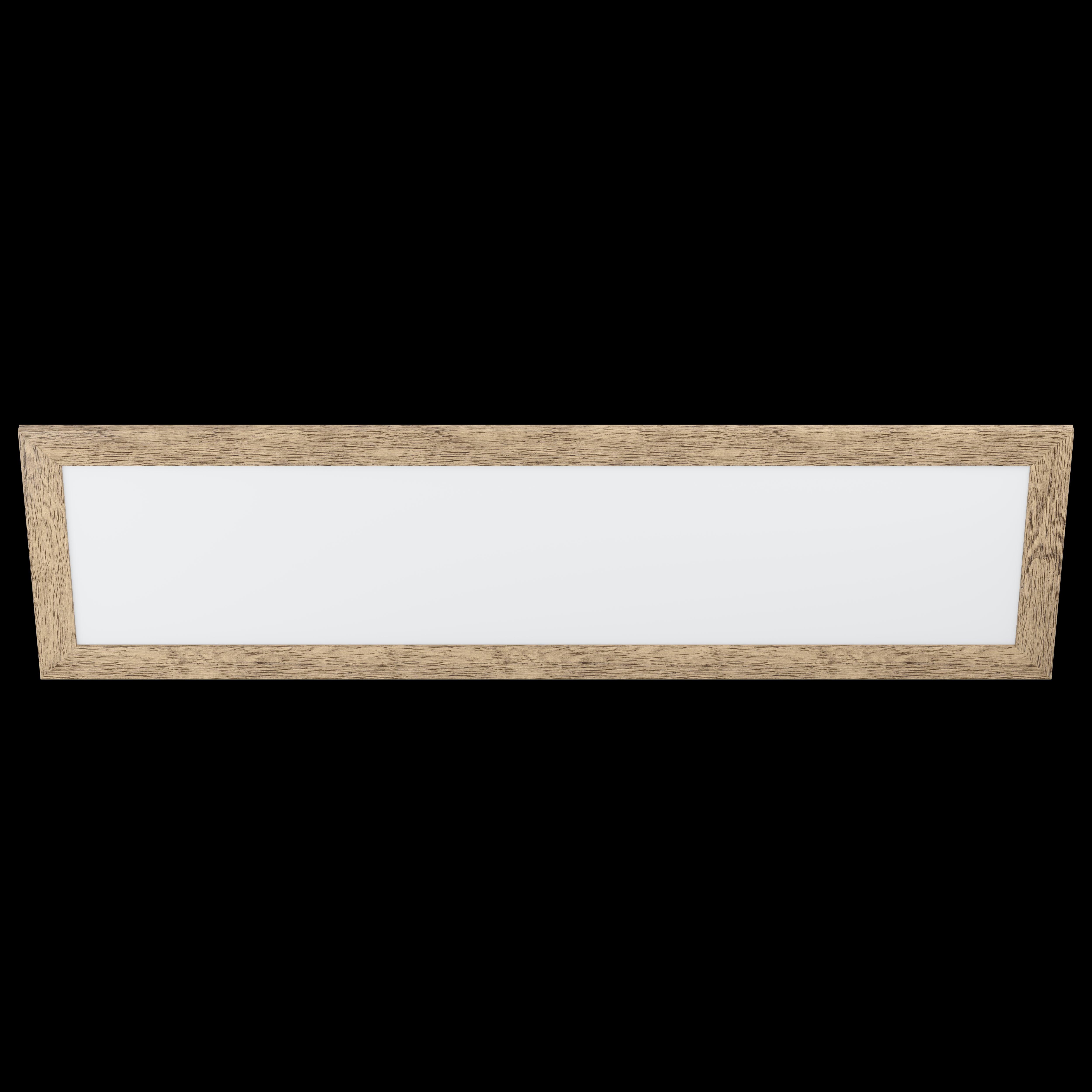eglo piglionasso wooden framed rectangular led panel flush