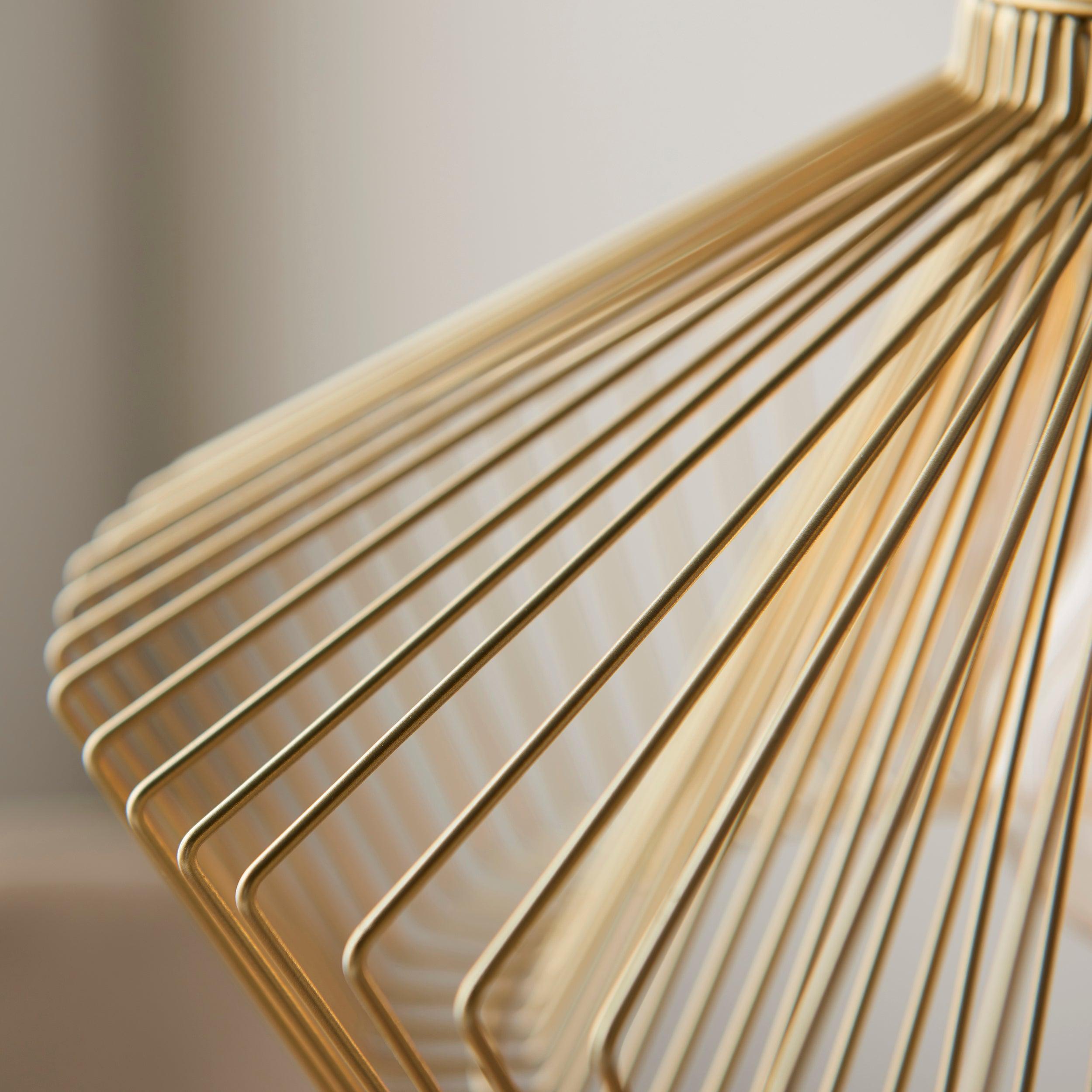 Endon Kimberley 1 Light Gold Ceiling Pendant