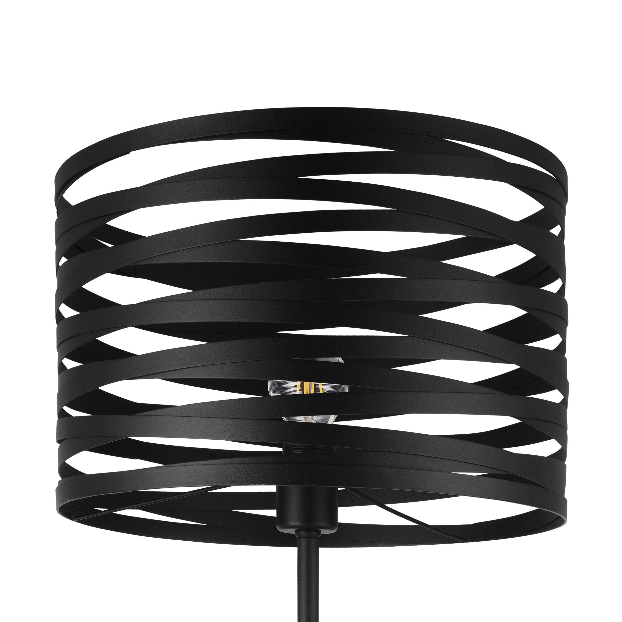 eglo cremella black steel shaded floor lamp kitchen lighting 