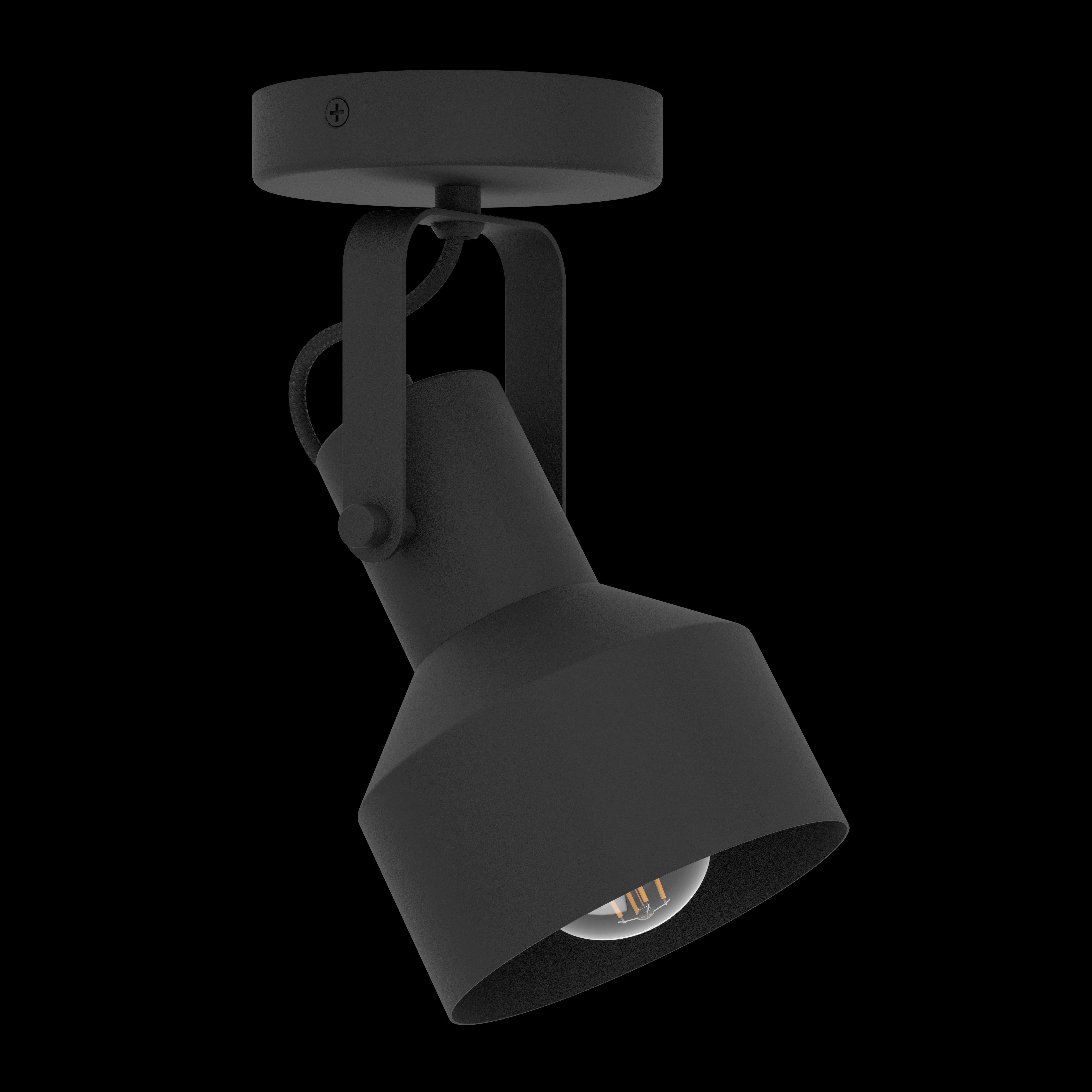 eglo casibare black wall spotlight living room image