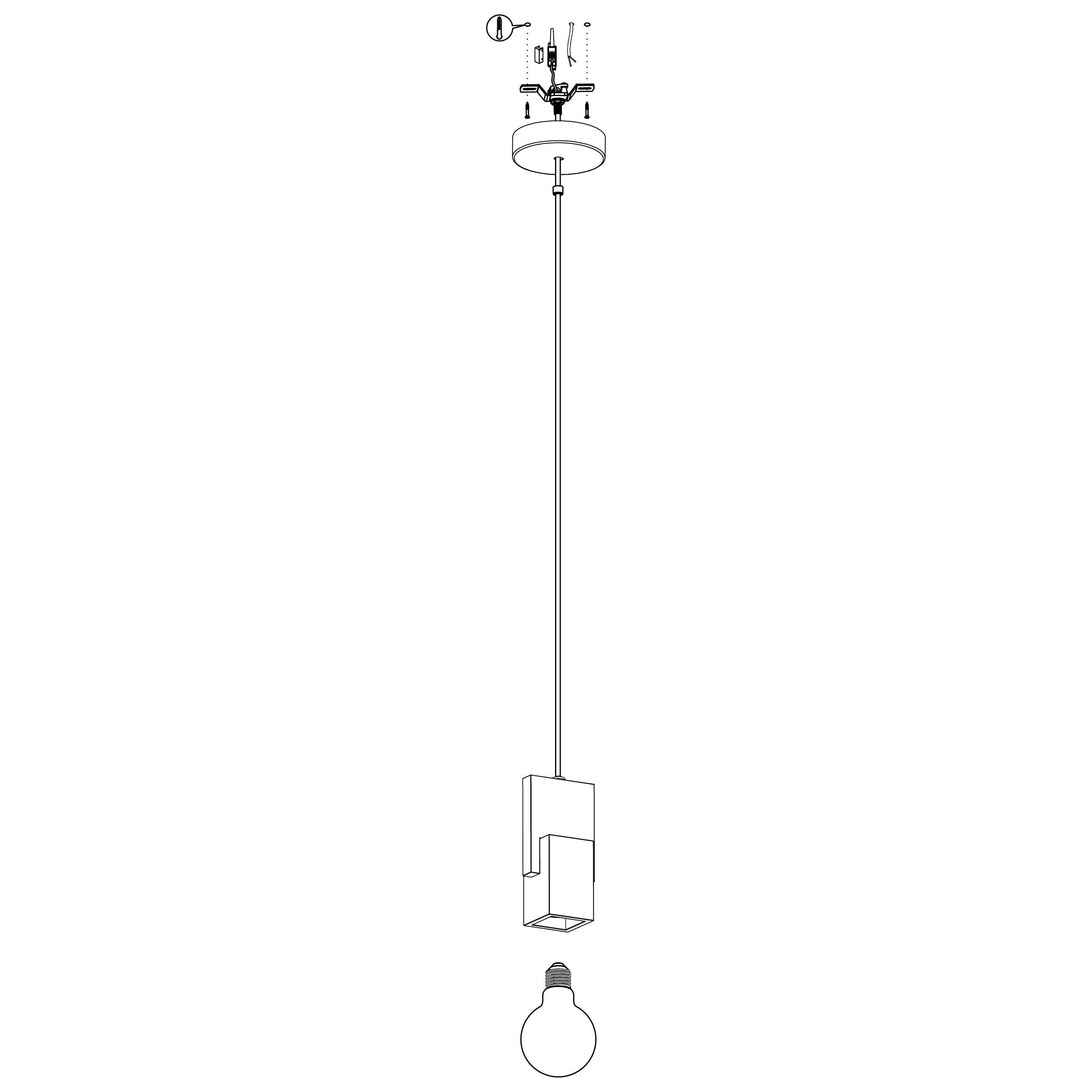 eglo lobatia black grey terrazzo cable pendant kitchen lighting 