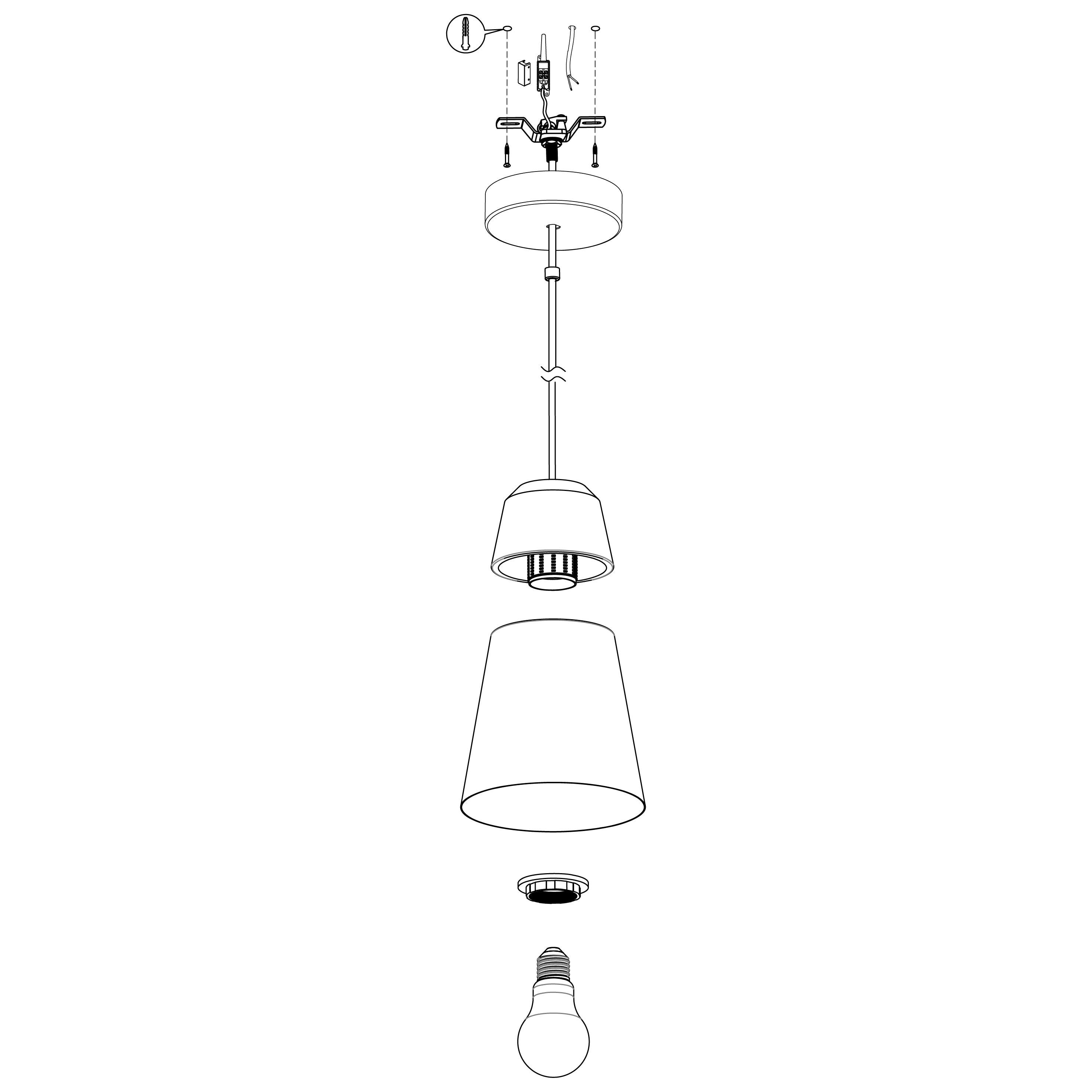 eglo canterras black dark grey conical metal pendant kitchen lighting 