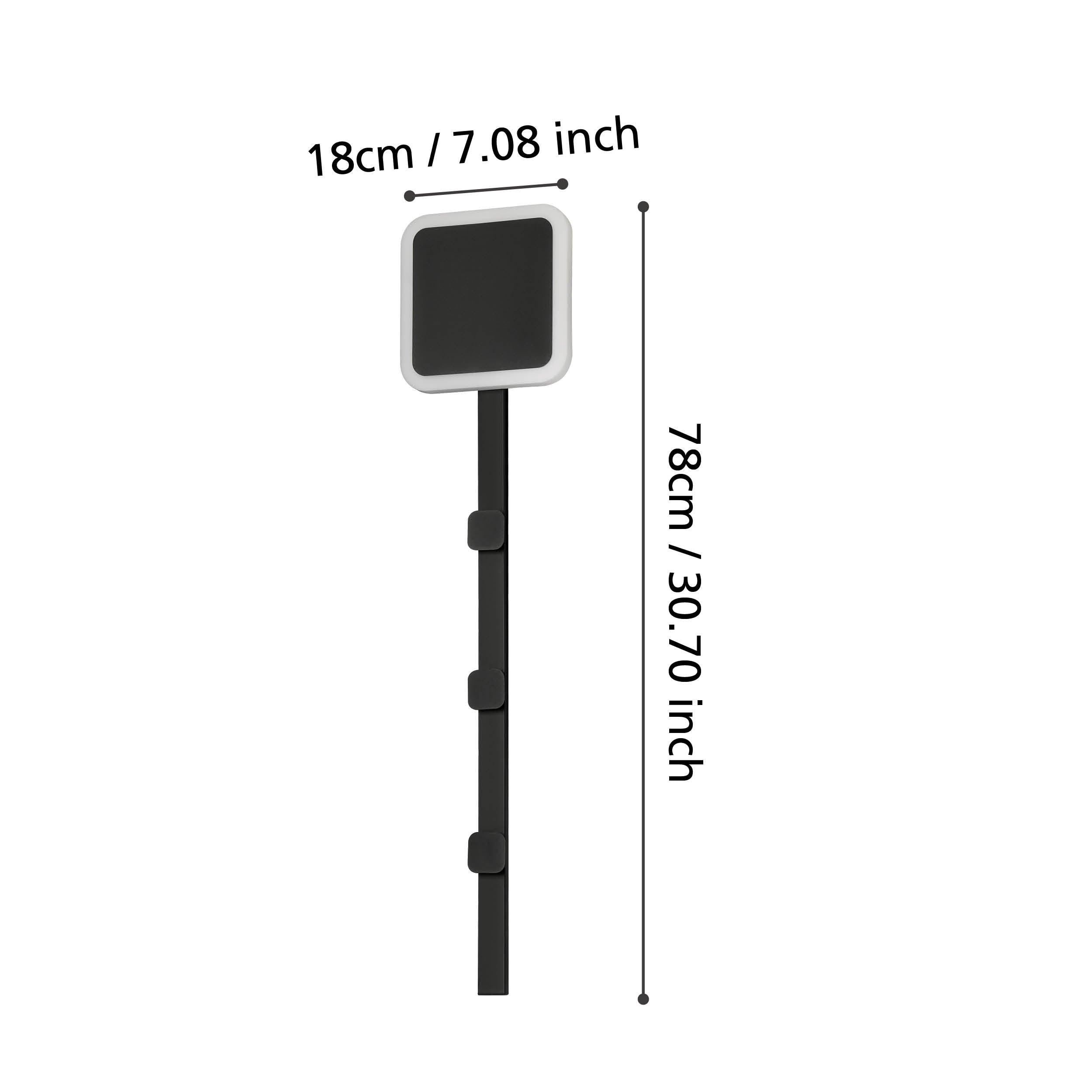 eglo cartignano black led coat hook wall light kitchen lighting 