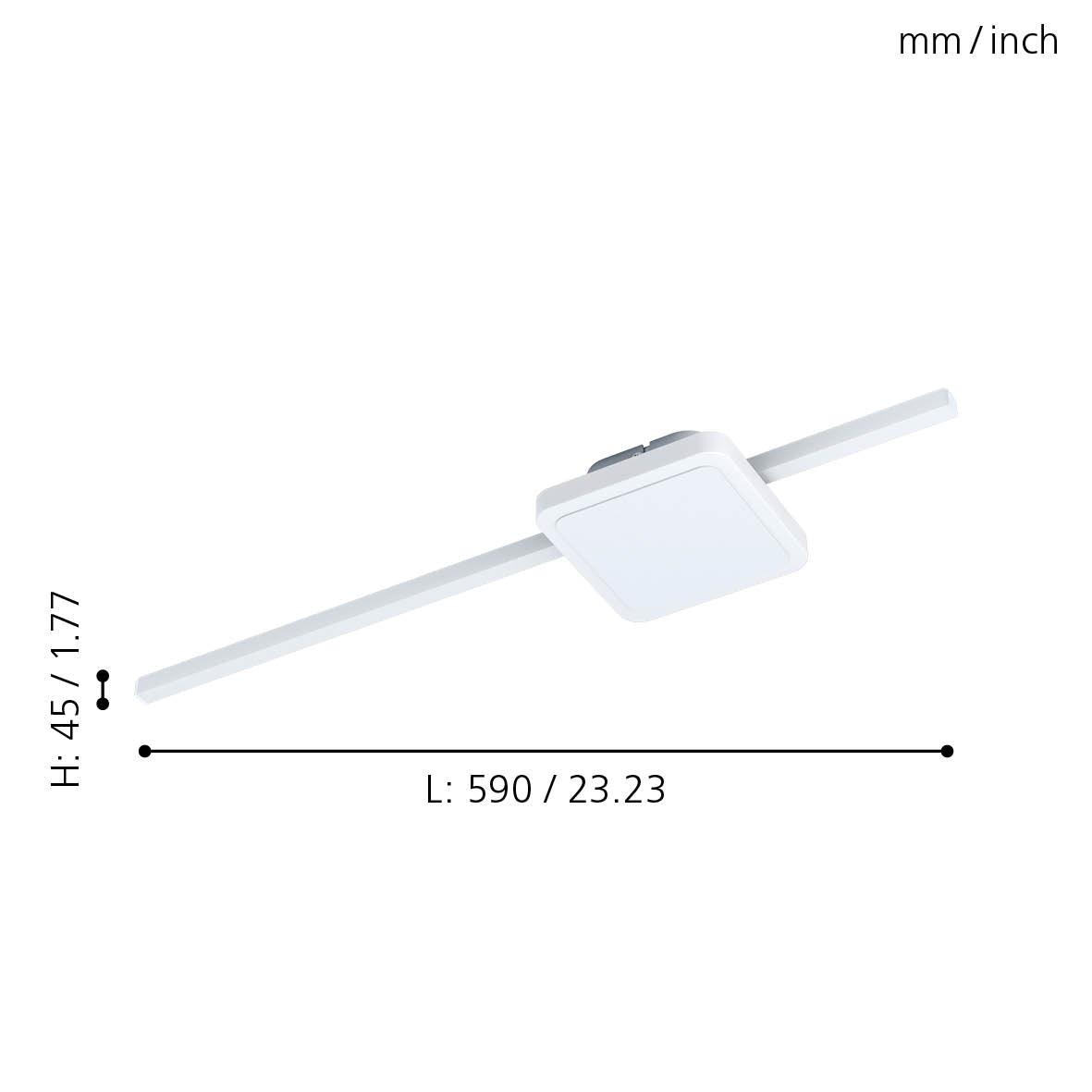 eglo sarginto white minimalist led ceiling flush kitchen lighting 