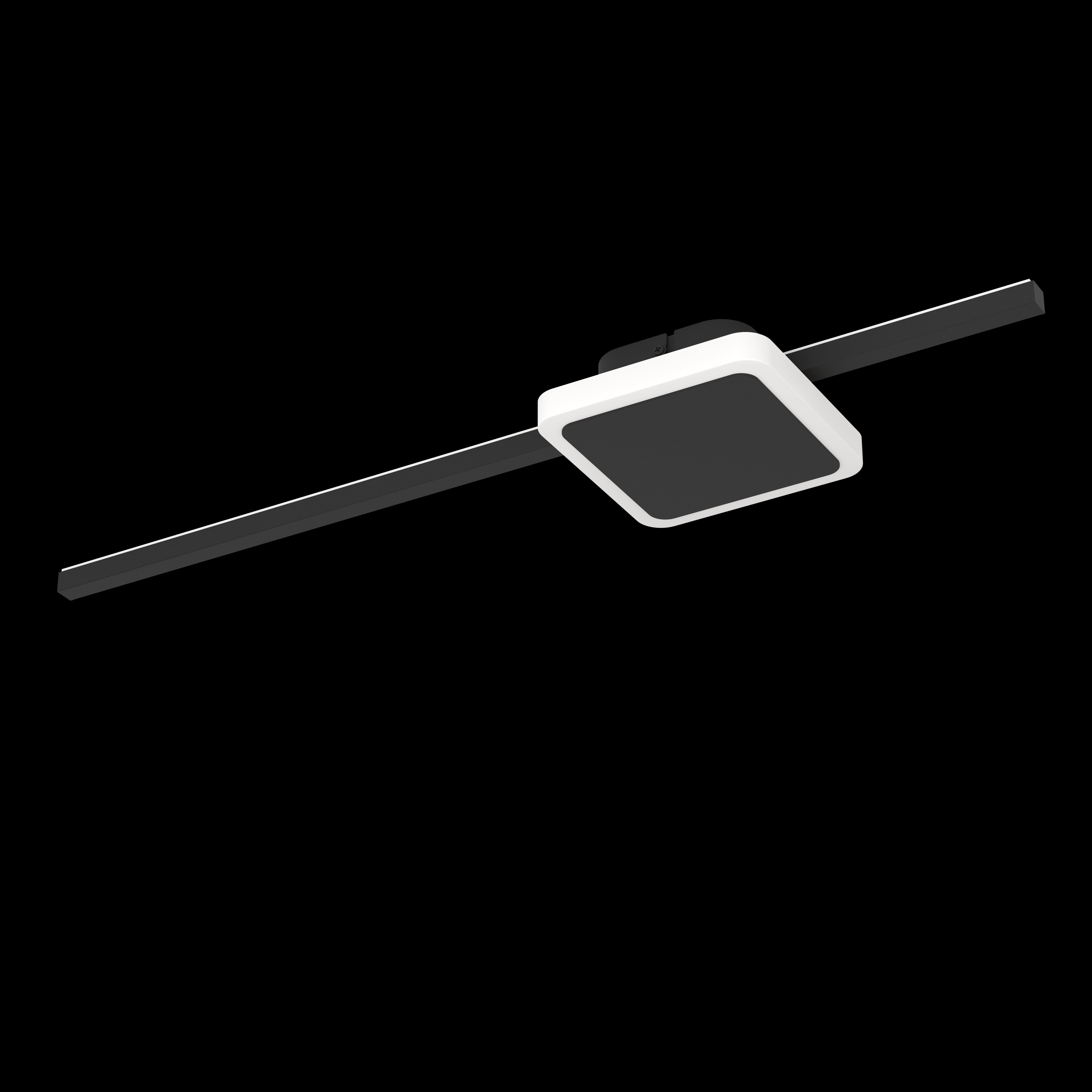 eglo sarginto black minimalist led ceiling flush living room image