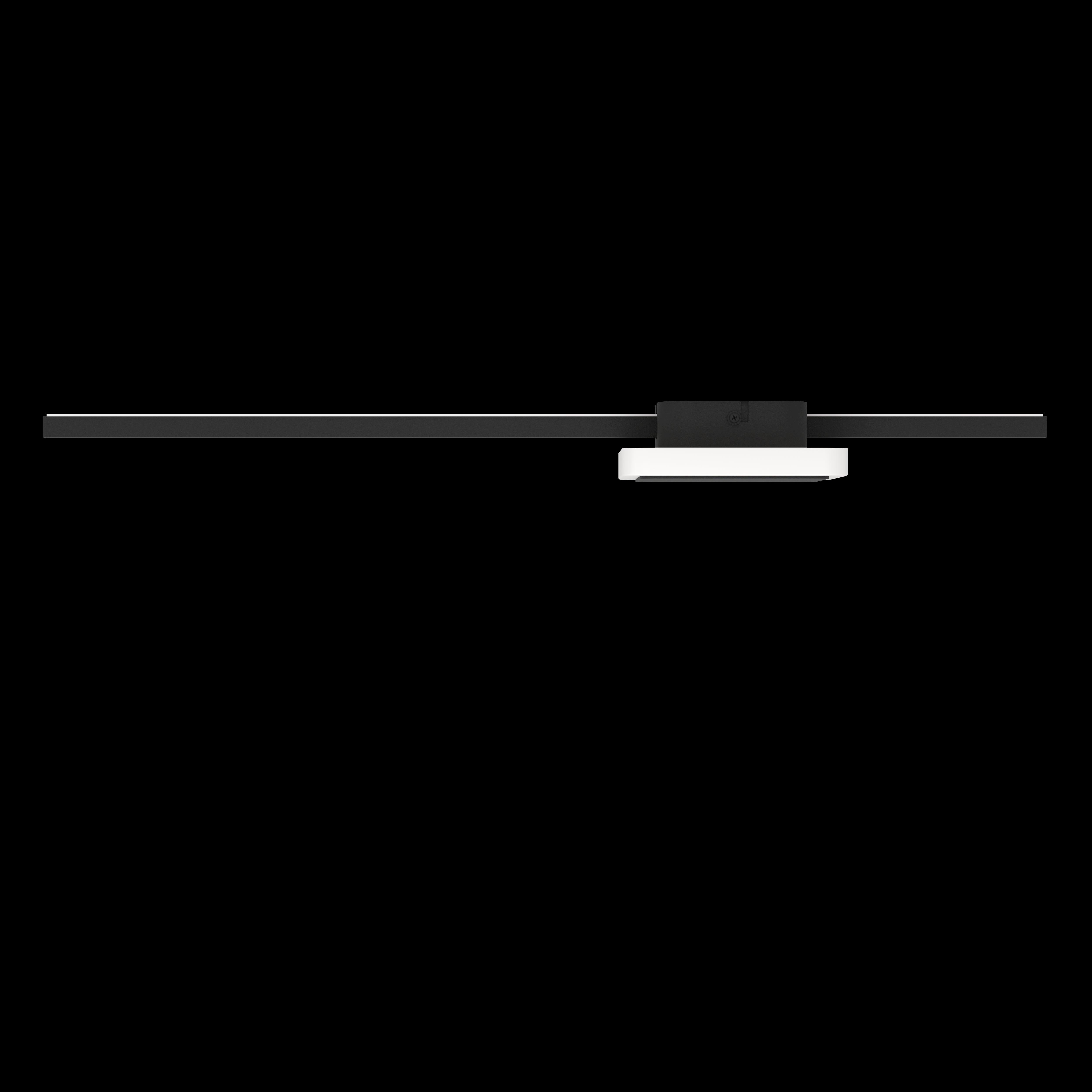 eglo sarginto black minimalist led ceiling flush living room close up