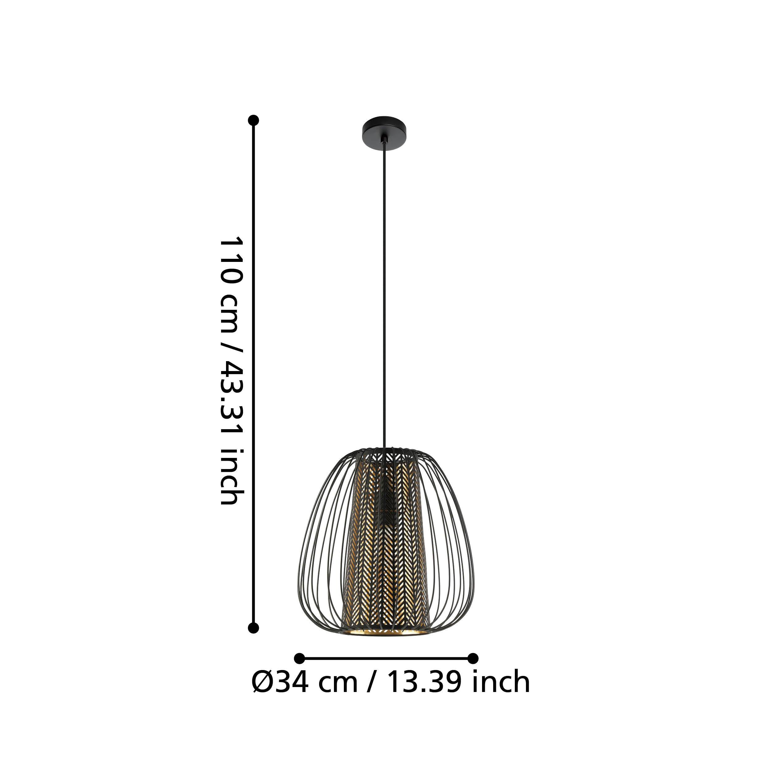 eglo curasao black wire fabric ceiling pendant kitchen lighting 