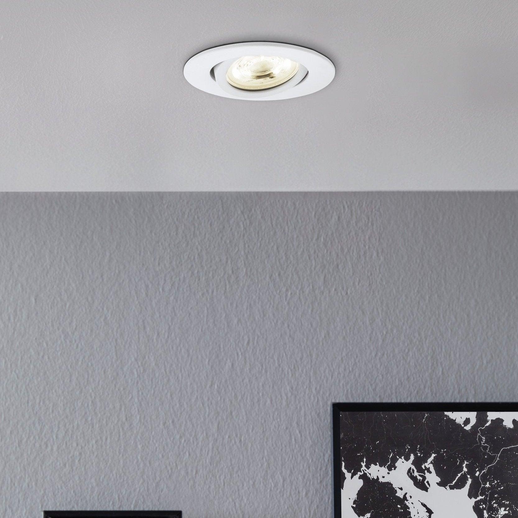 eglo saliceto z white led smart recessed ceiling light living room image