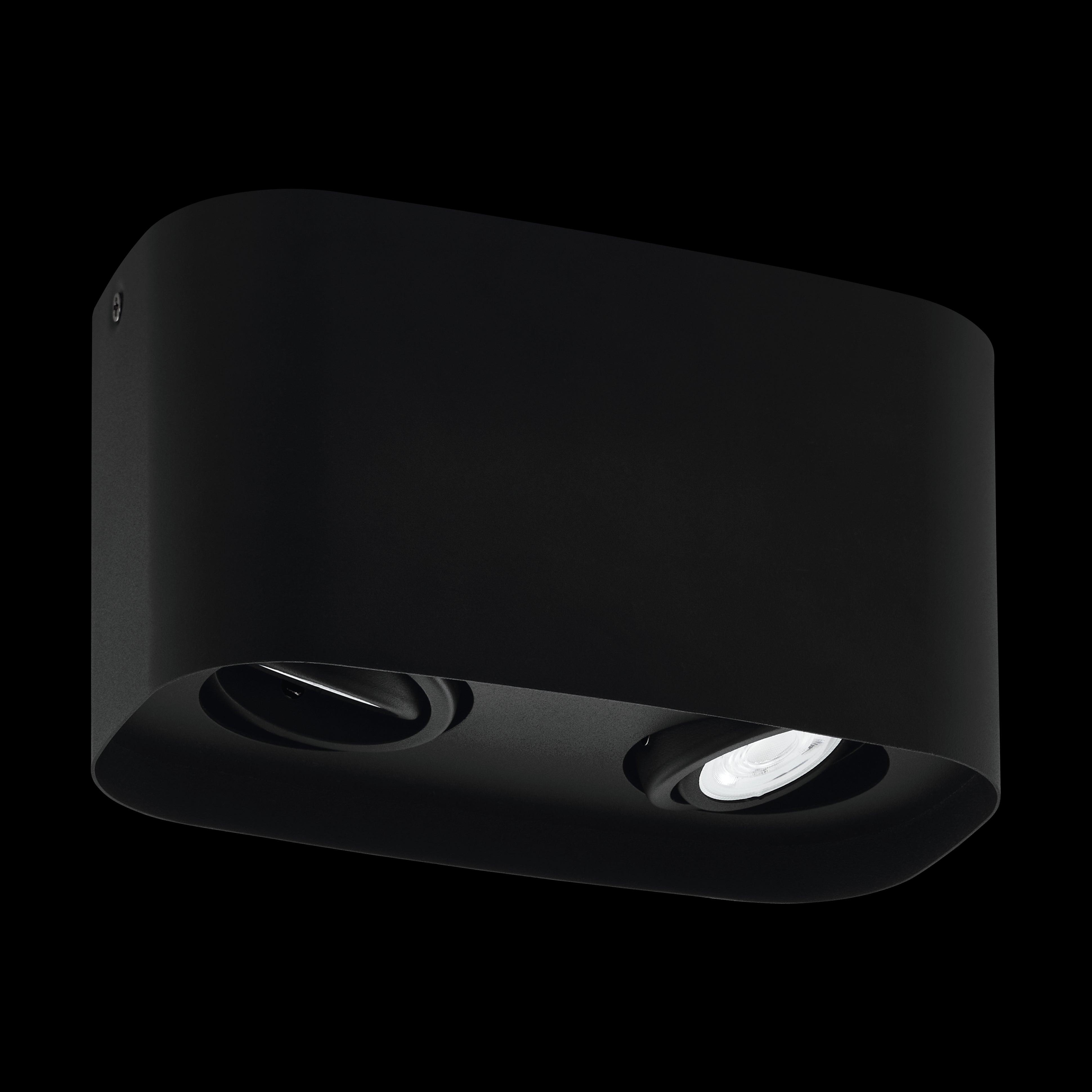 eglo connect caminales z 2 light smart square black flush ceiling light living room image