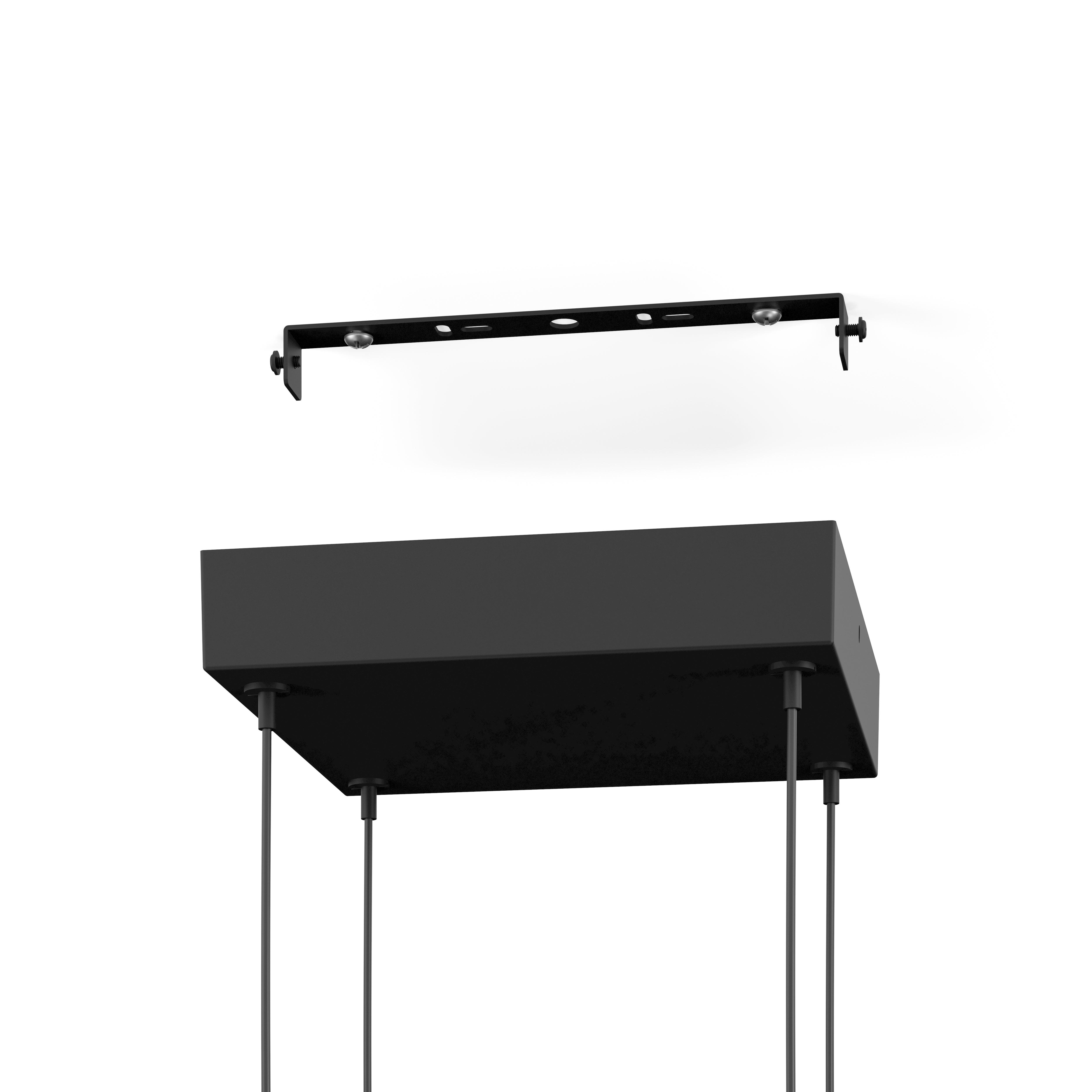 eglo connect salvilanas z smart led black metal ceiling pendant Kitchen Lighting Close Up