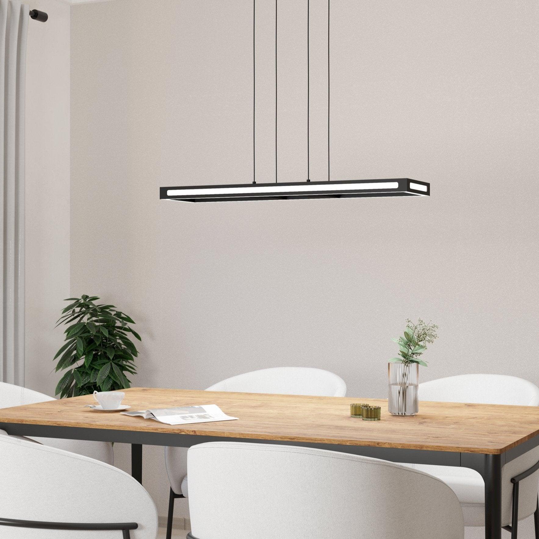 eglo connect salvilanas z smart led black metal ceiling pendant