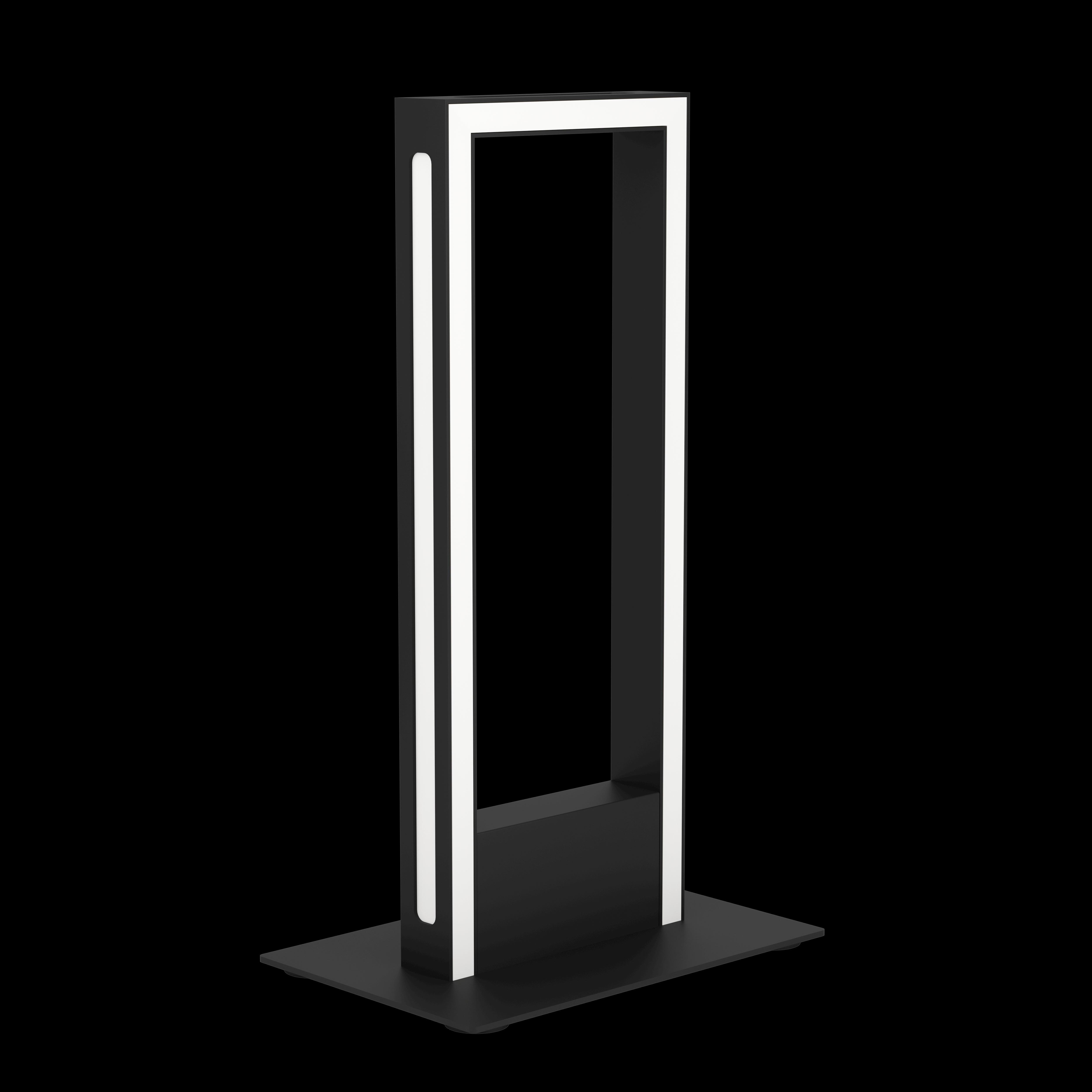 eglo connect salvilanas z smart led black table lamp living room close up