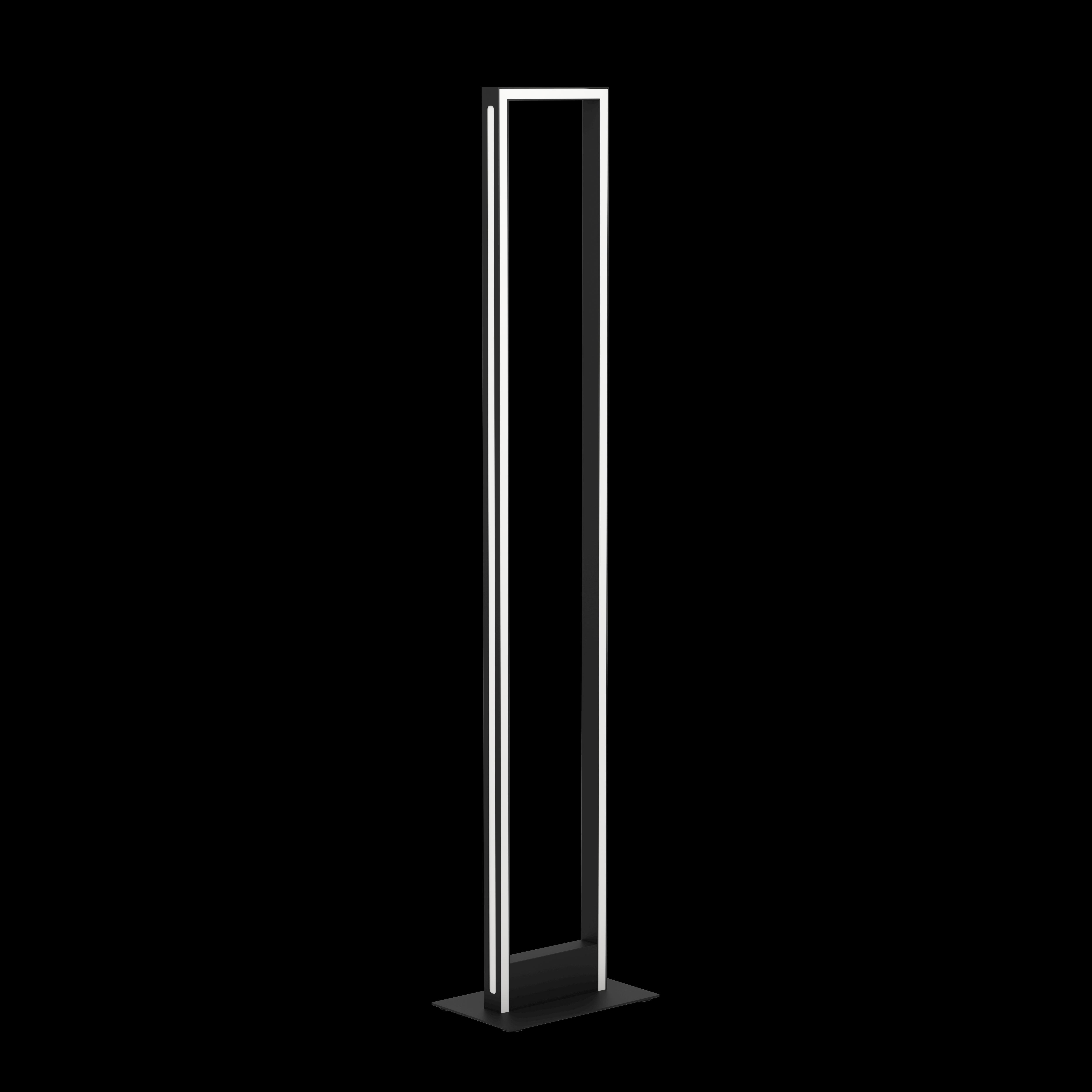 eglo connect salvilanas z smart led black modern floor lamp living room close up