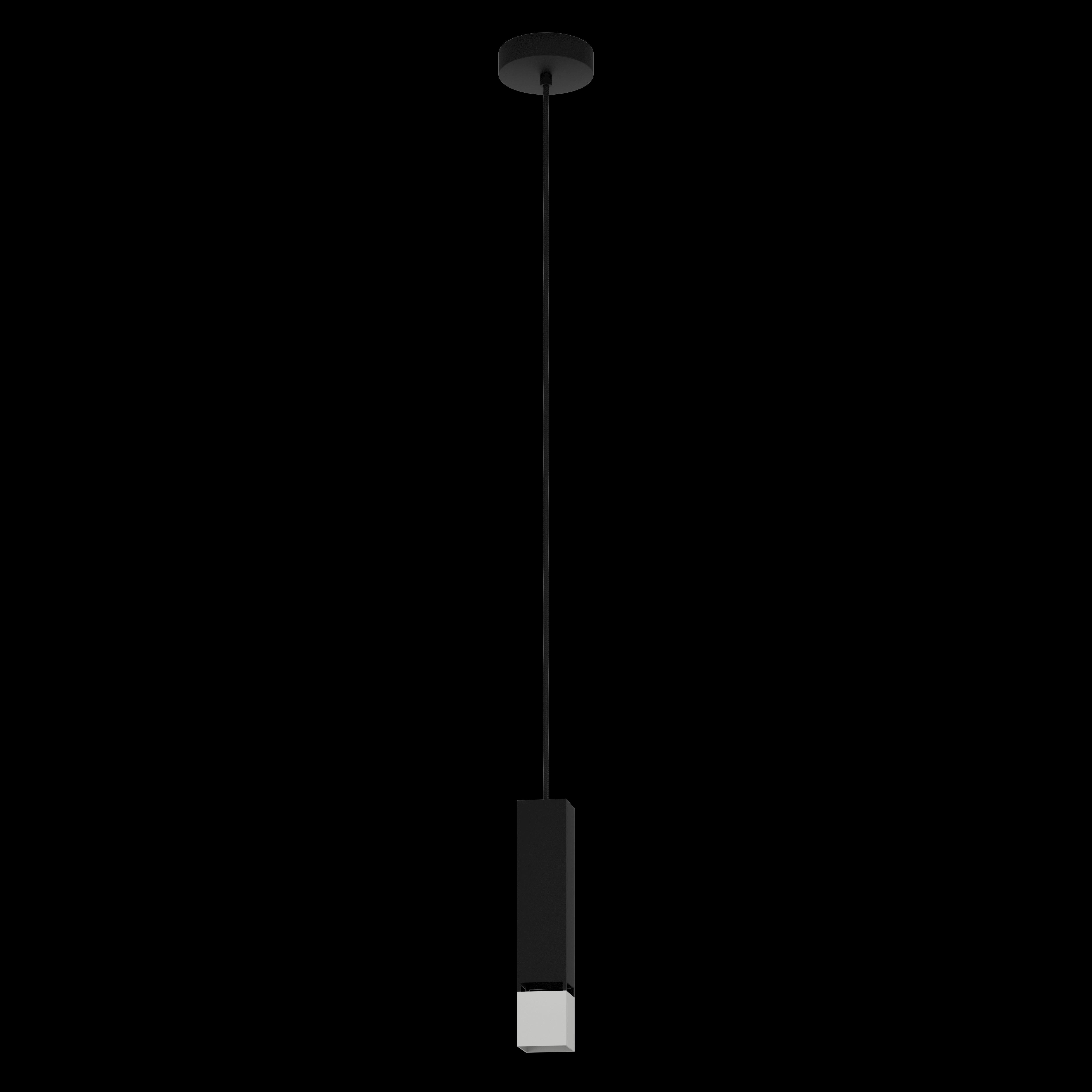 eglo butrano black silver bar shaped pendant