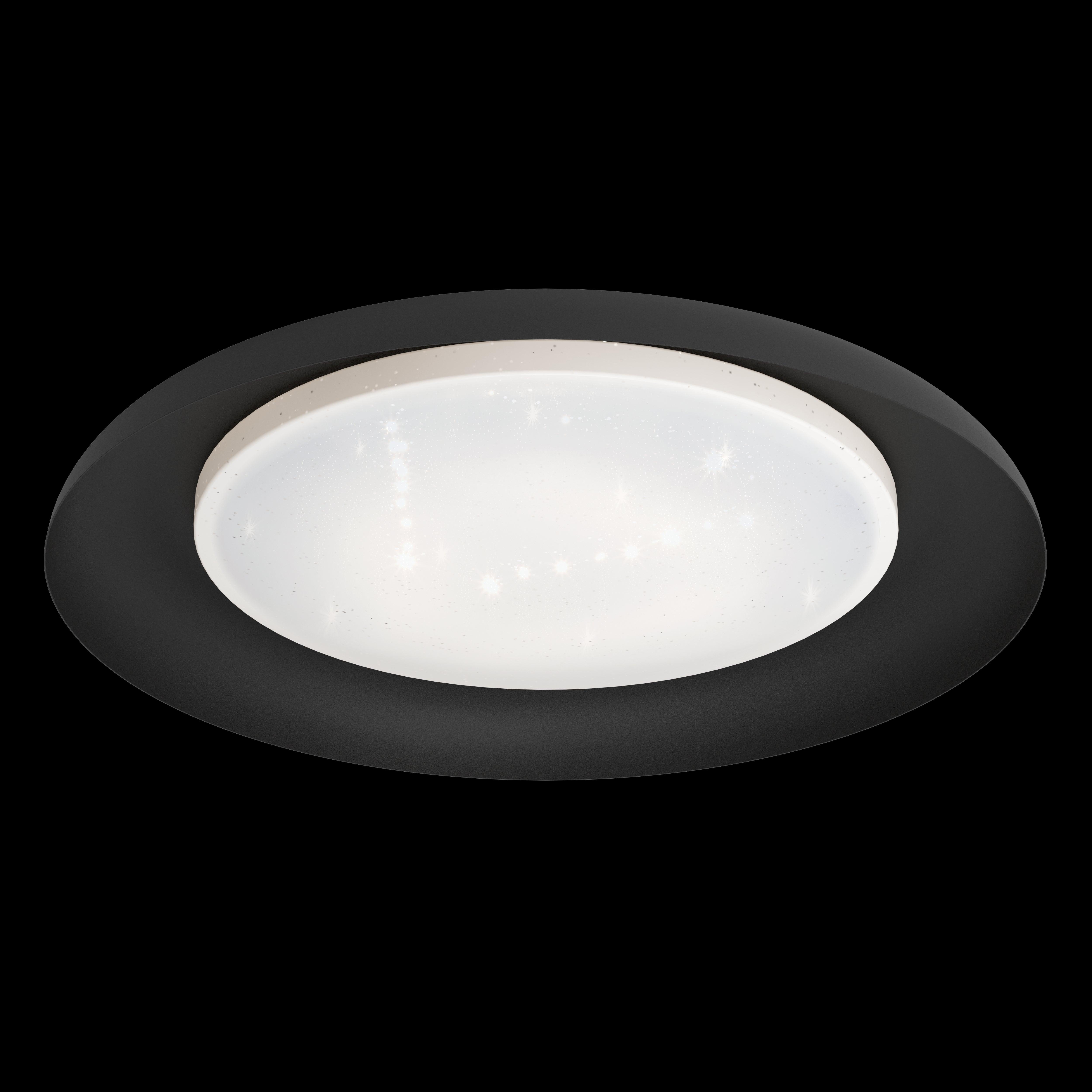 eglo penjamo black round led flush ceiling light