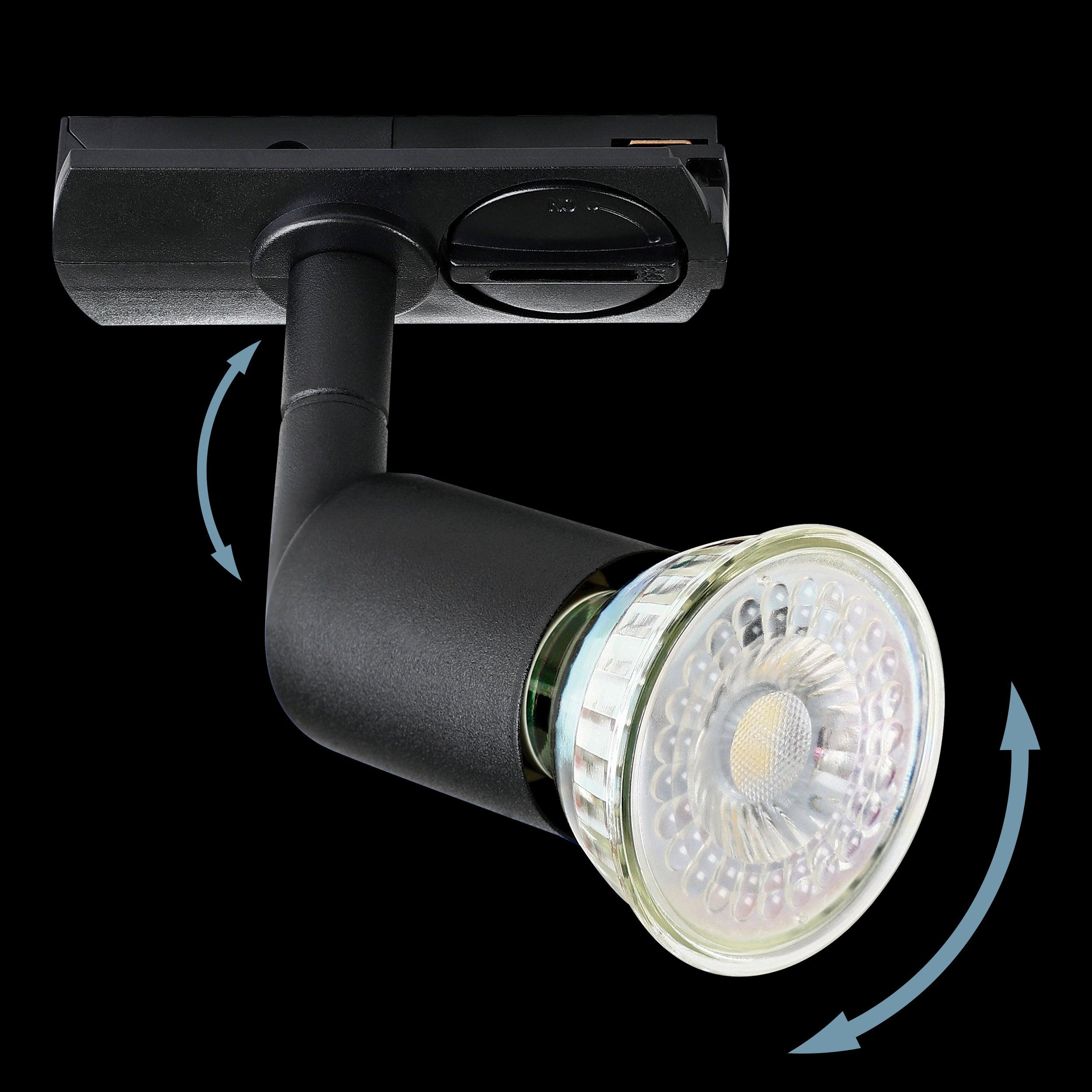 eglo tb buzz black track light system spotlight kitchen lighting 