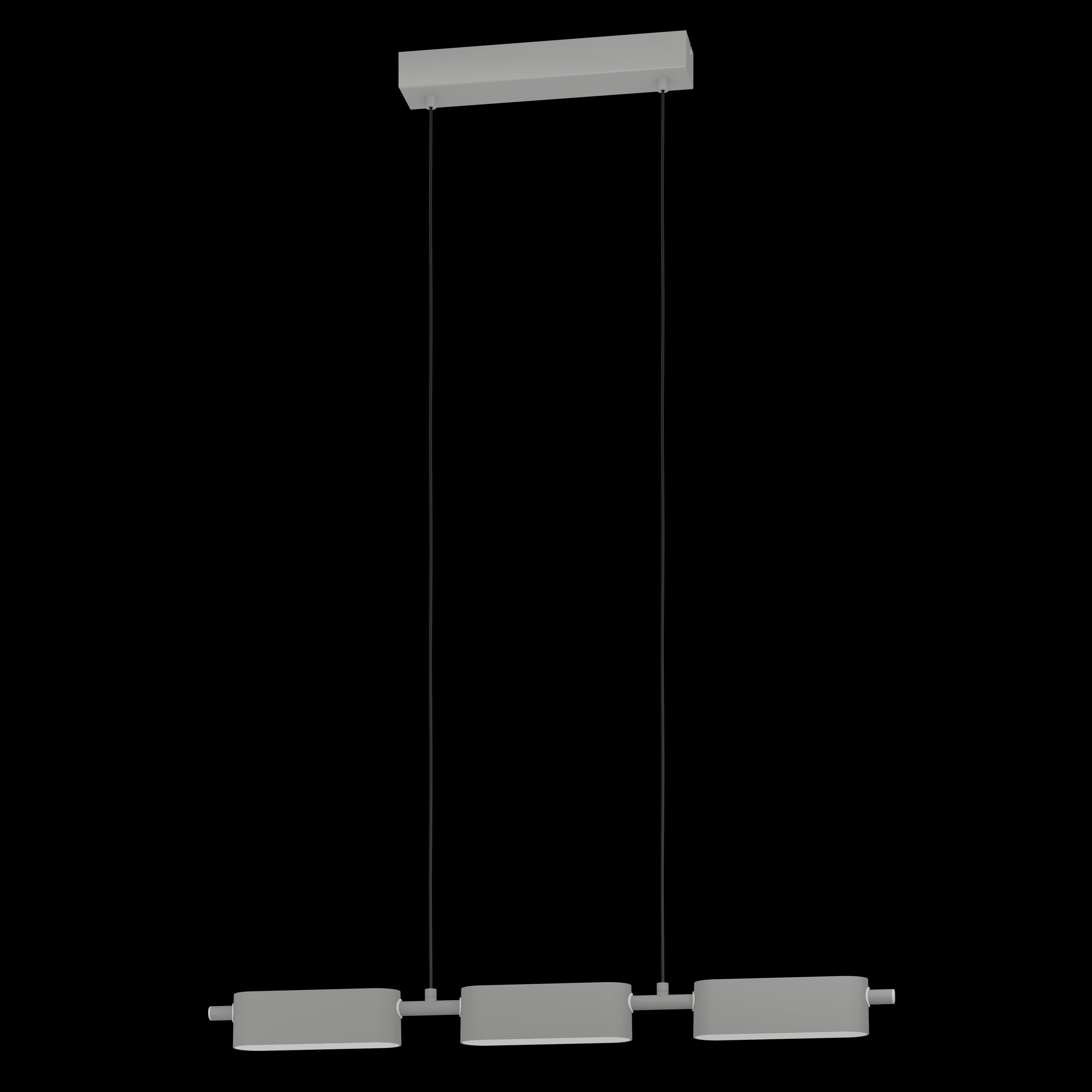 eglo rovira silver 3 light led ceiling pendant
