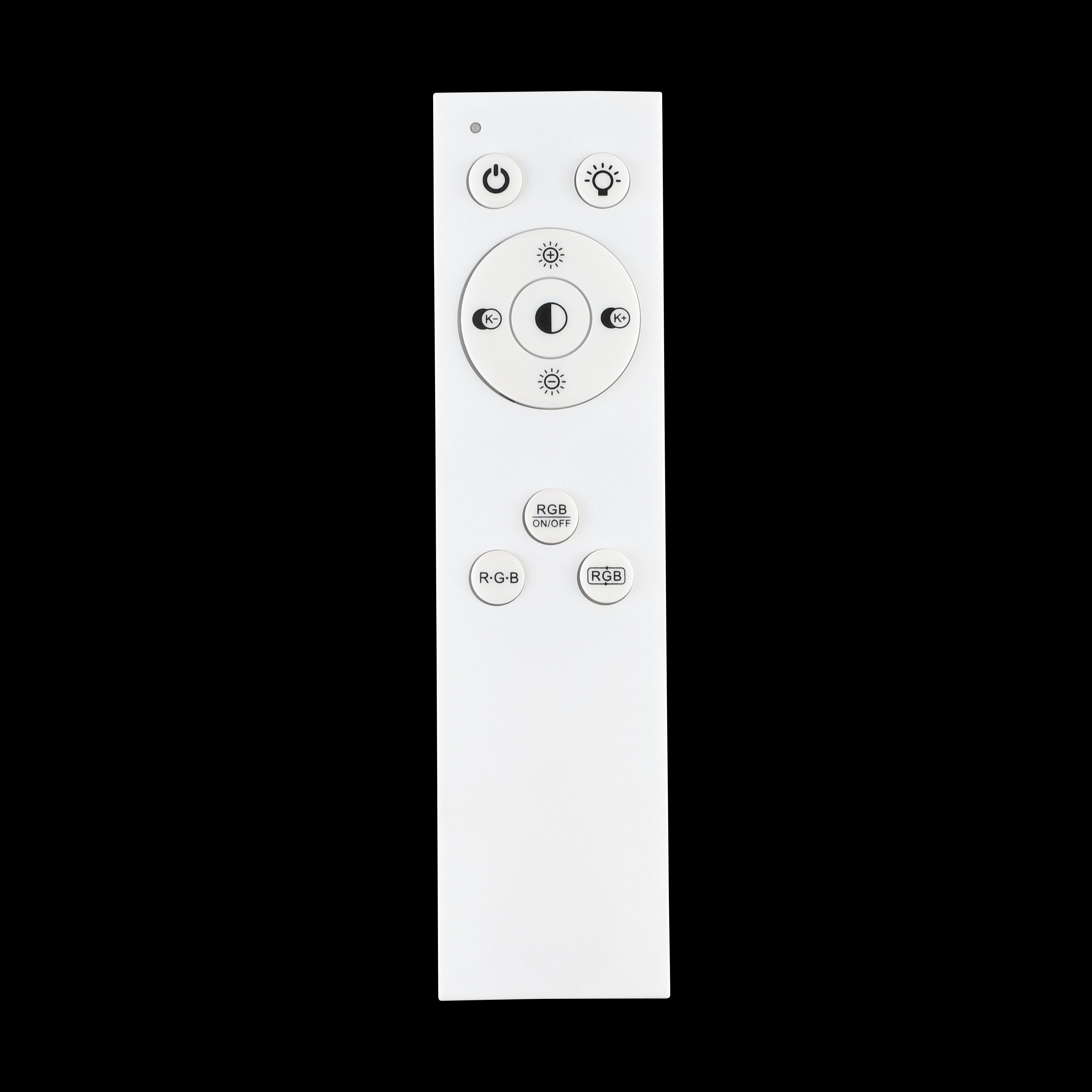 eglo lazaras square 45cm led remote controlled flush ceiling light living room image