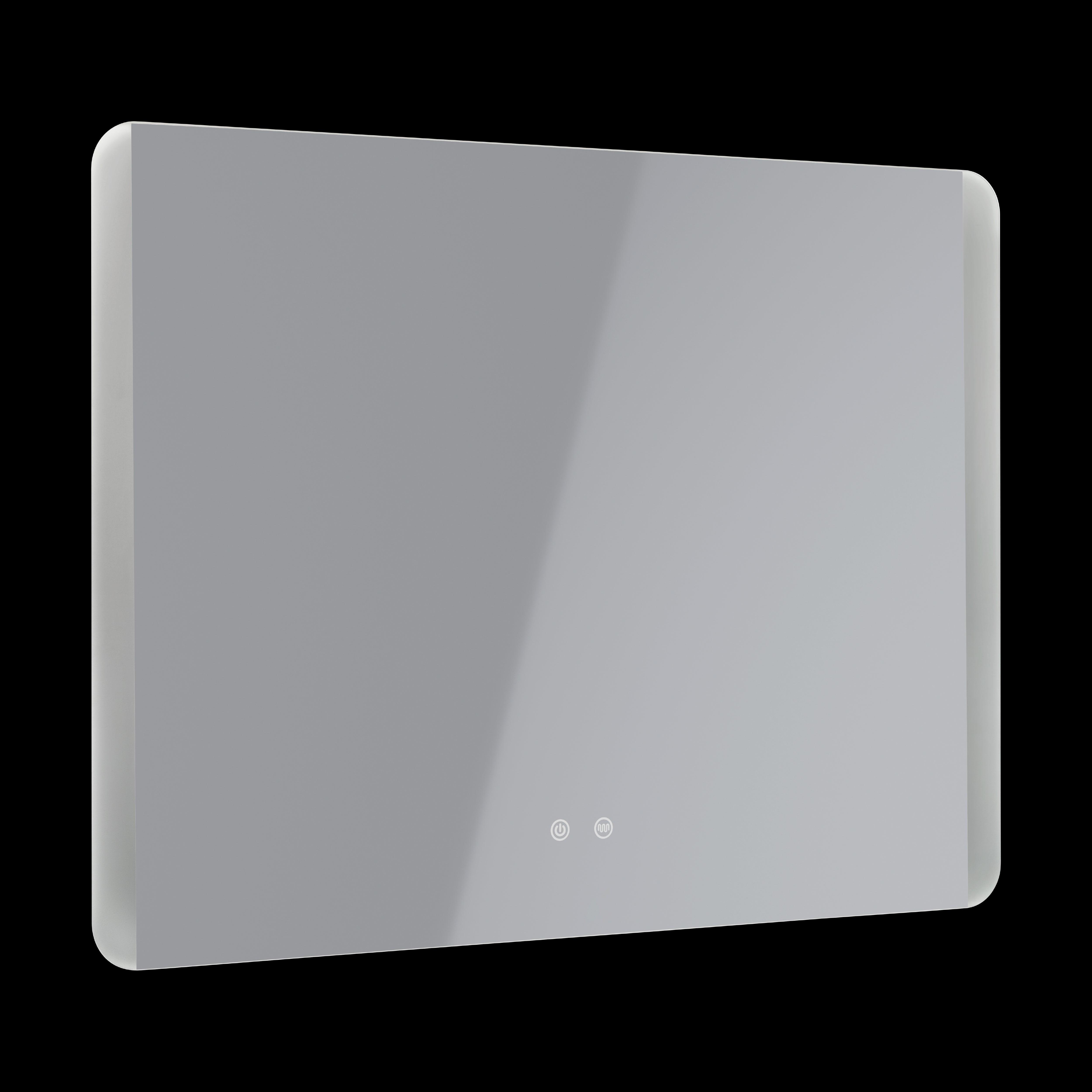 eglo buenavista 2 ip44 led floating rectangular touch bathroom mirror 80cm living room close up