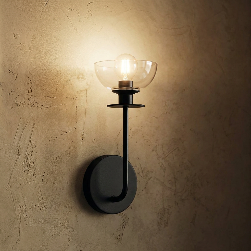 Alora Mood Sylvia Black Wall Light-warehouse-clearance-140826