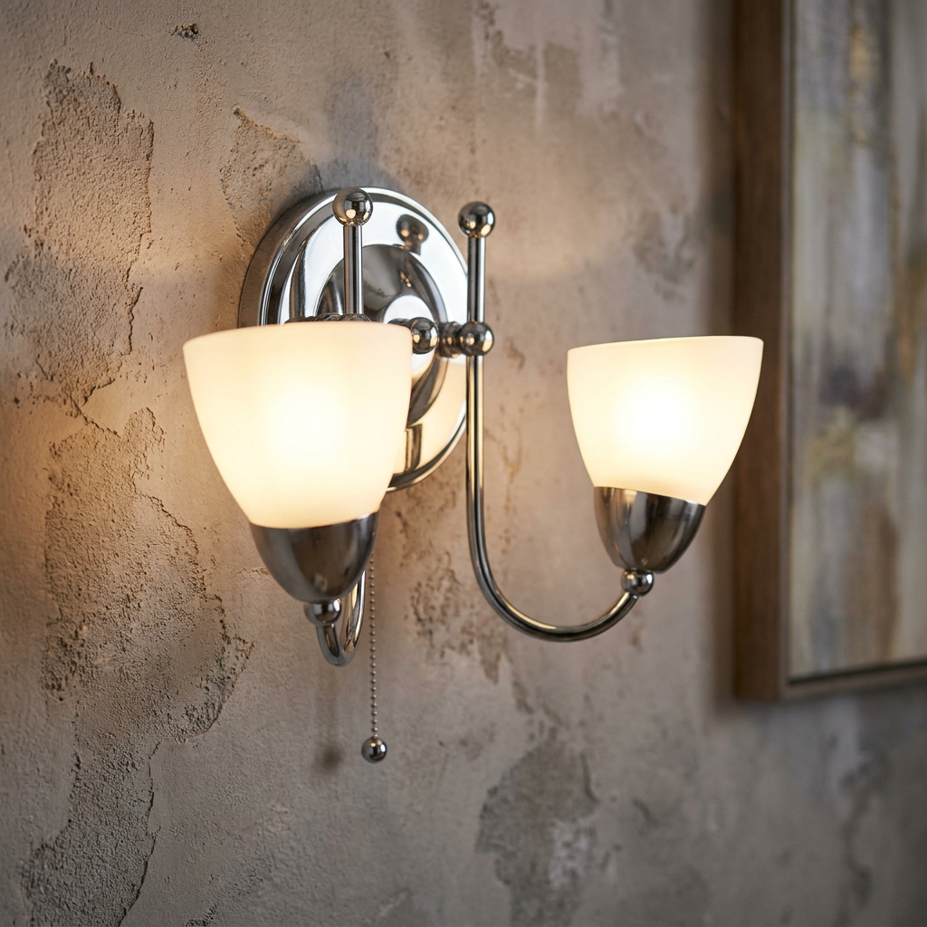 Altair Twin Chrome Living Room Wall Light-warehouse-180926