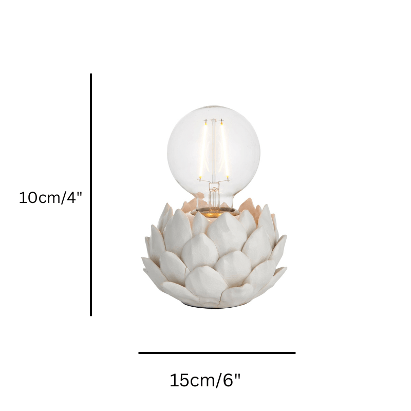 Artichoke Beige Ceramic Table Lamp size guide