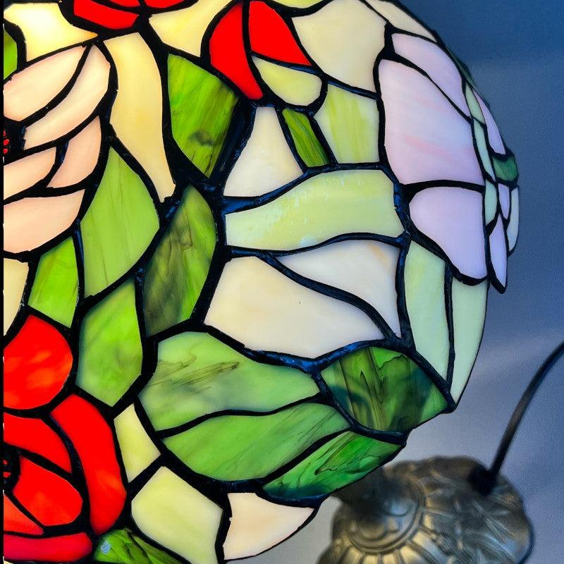 Poppy tiffany lamp close up 3
