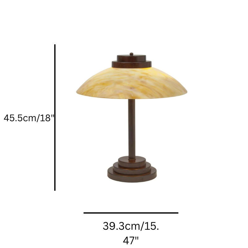 Antique Bronze Art Deco Table Lamp Kansa  STRATTON 93