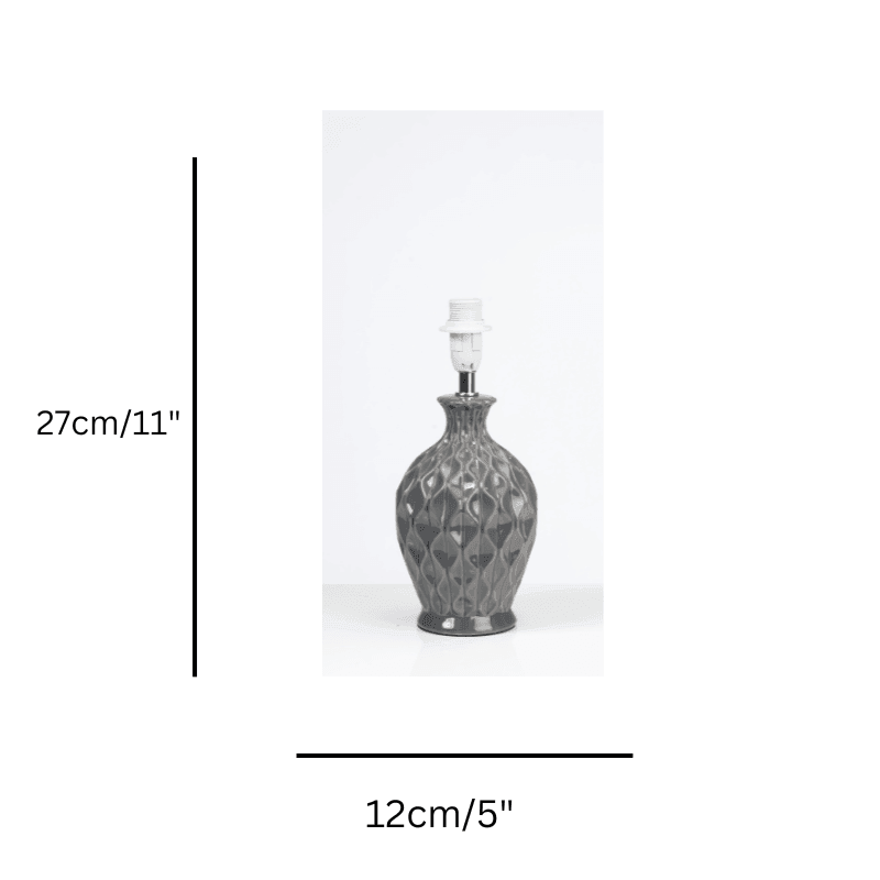 Yarra Grey Ceramic Table Lamp-OPEN-BOX-01-04-26