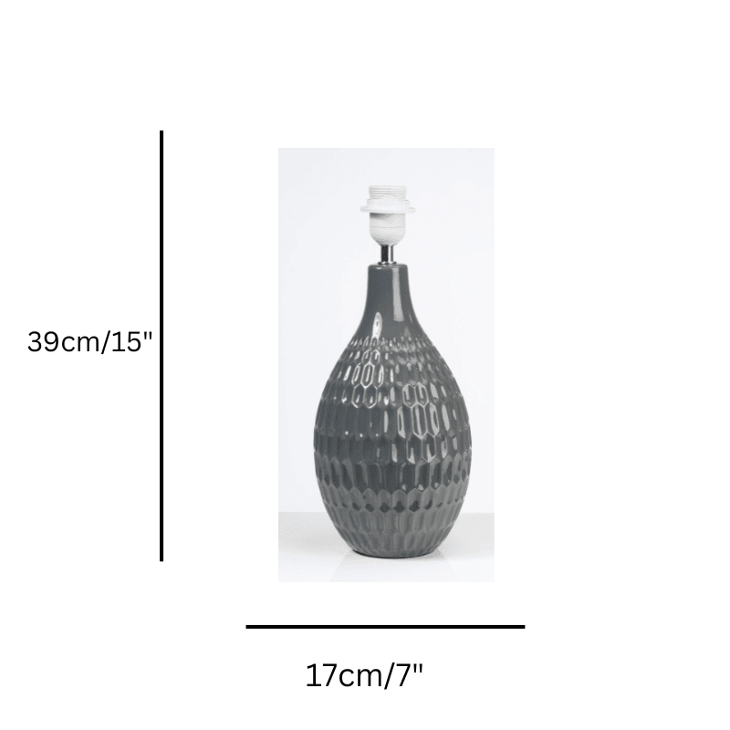 Yarra Grey Ceramic Table Lamp-Oaks Lighting-Living-Room-Tiffany Lighting Direct-[image-position]